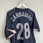 Shop 2004/05 JUVENTUS CANNAVARO #28 AWAY SHIRT (M) NIKE, classic football shirts, vintage football shirts & retro soccer jerseys at Cult Kits