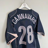 Shop 2004/05 JUVENTUS CANNAVARO #28 AWAY SHIRT (M) NIKE, classic football shirts, vintage football shirts & retro soccer jerseys at Cult Kits