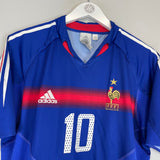 Shop 2004/06 FRANCE ZIDANE #10 HOME SHIRT (L) ADIDAS, classic football shirts, vintage football shirts & retro soccer jerseys at Cult Kits