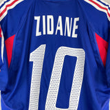 Shop 2004/06 FRANCE ZIDANE #10 HOME SHIRT (L) ADIDAS, classic football shirts, vintage football shirts & retro soccer jerseys at Cult Kits