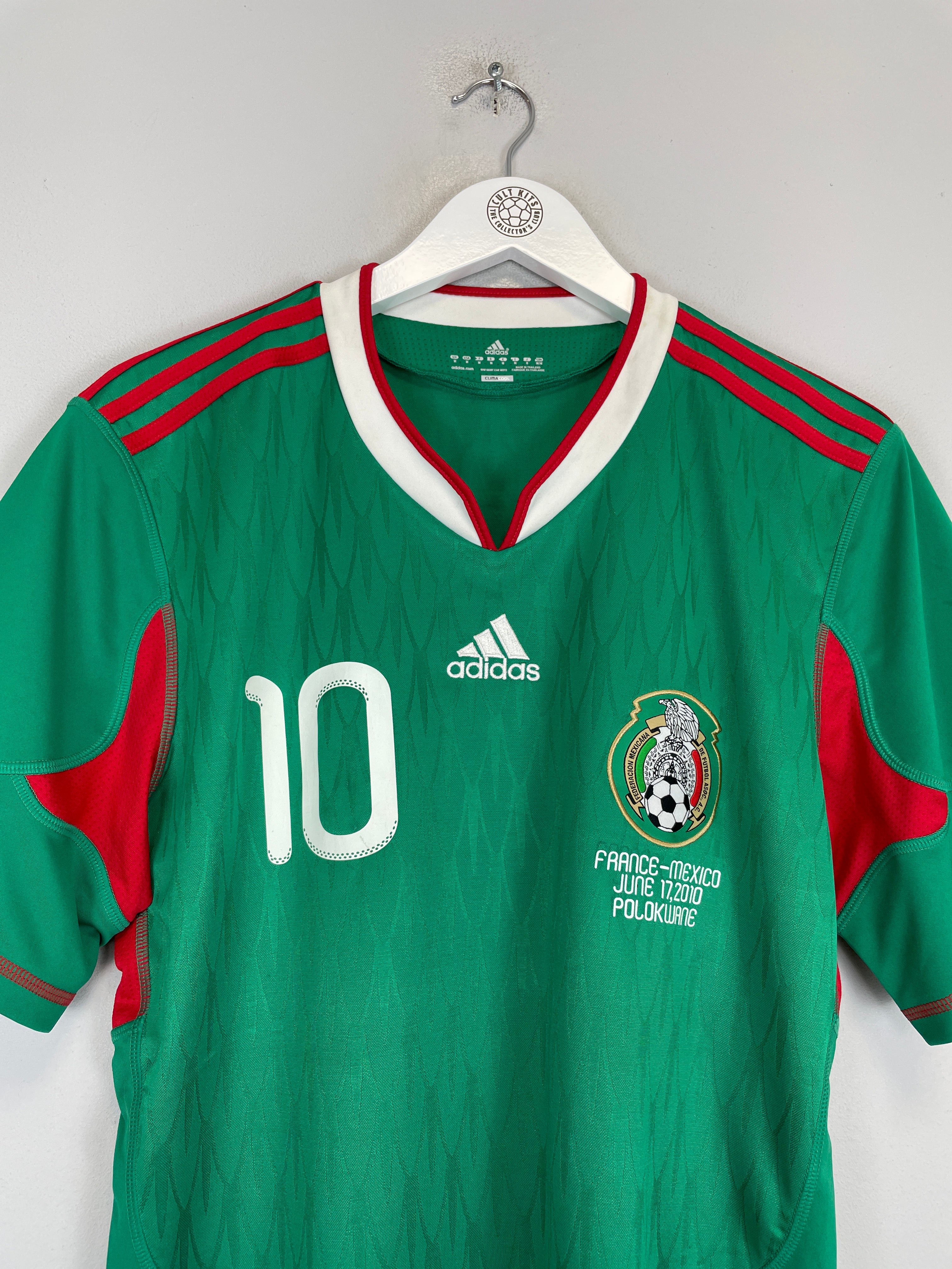 Shop 2010/11 MEXICO C.BLANCO #10 HOME SHIRT (M) ADIDAS, classic football shirts, vintage football shirts & retro soccer jerseys at Cult Kits