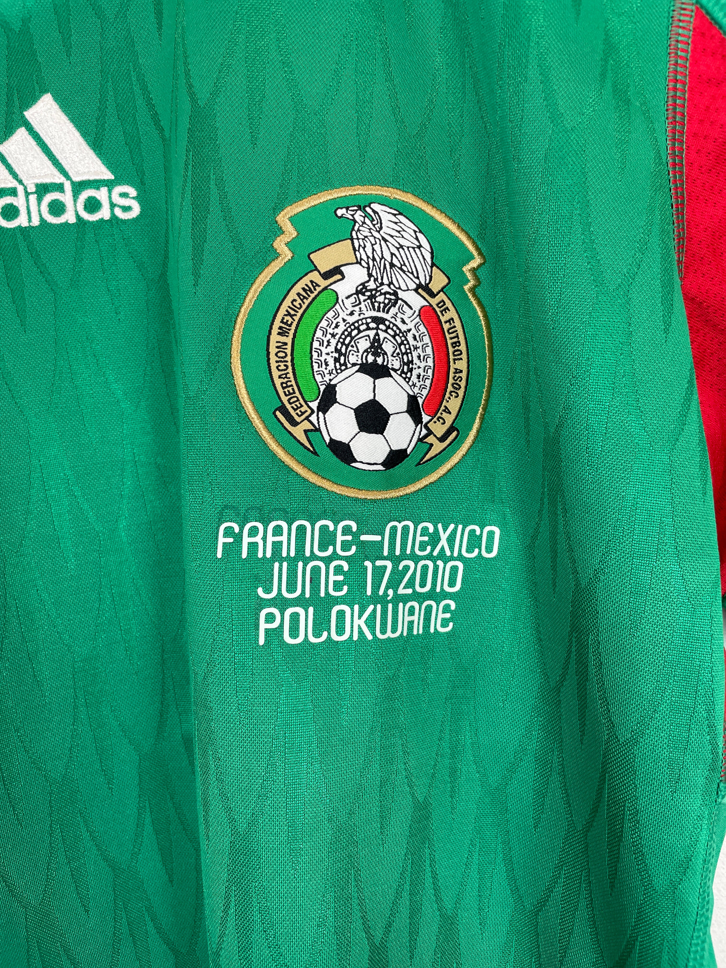 Shop 2010/11 MEXICO C.BLANCO #10 HOME SHIRT (M) ADIDAS, classic football shirts, vintage football shirts & retro soccer jerseys at Cult Kits