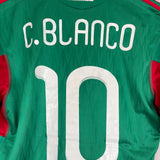 Shop 2010/11 MEXICO C.BLANCO #10 HOME SHIRT (M) ADIDAS, classic football shirts, vintage football shirts & retro soccer jerseys at Cult Kits