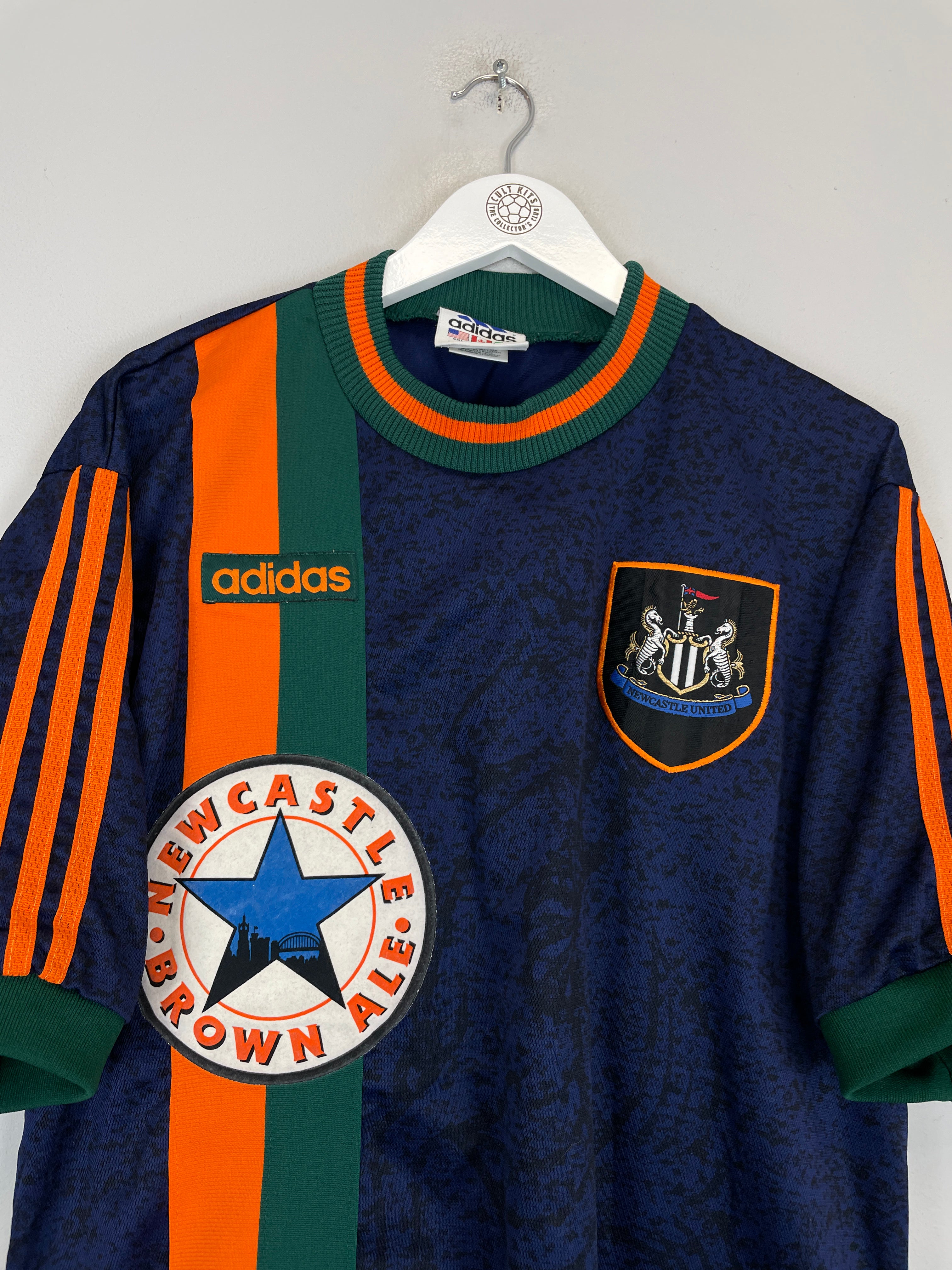 Shop 1997/98 NEWCASTLE UNITED AWAY SHIRT (L) ADIDAS, classic football shirts, vintage football shirts & retro soccer jerseys at Cult Kits