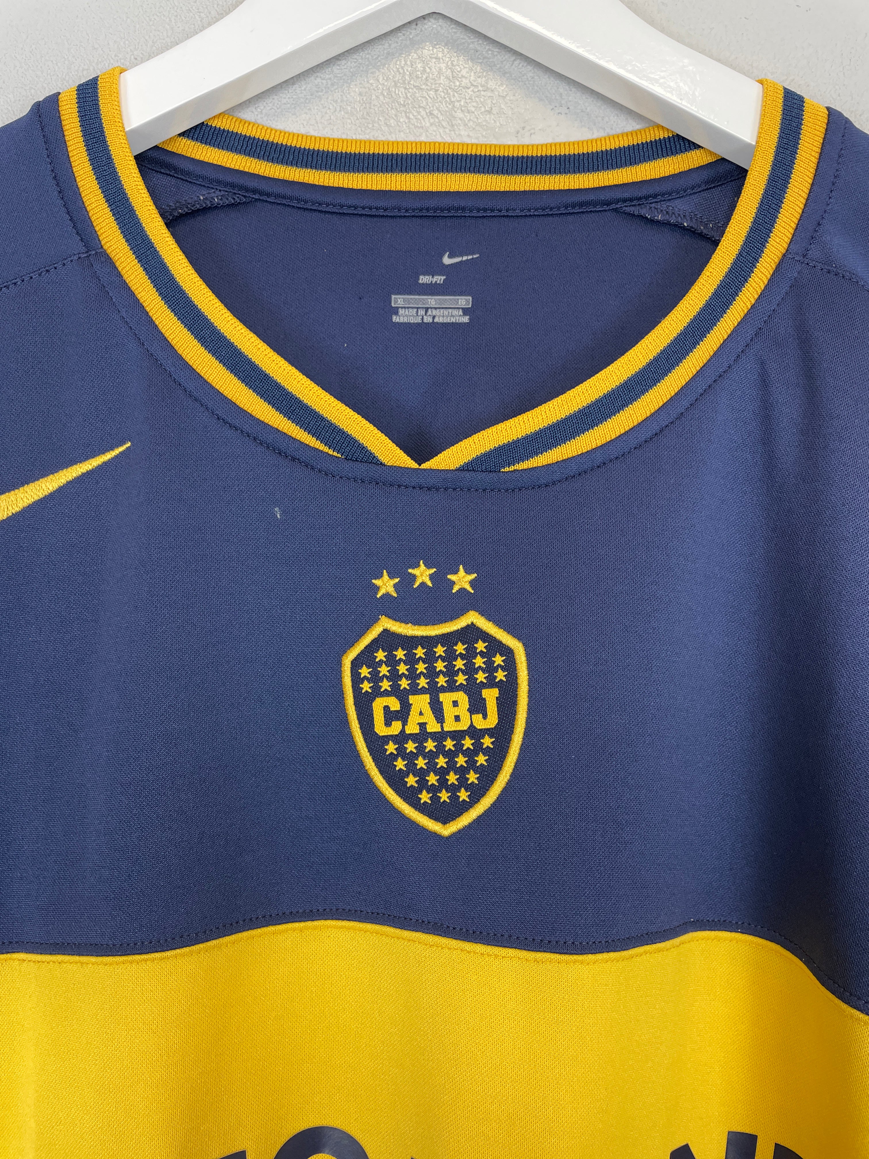 Shop 2006/07 BOCA JUNIORS HOME SHIRT (XL) NIKE, classic football shirts, vintage football shirts & retro soccer jerseys at Cult Kits