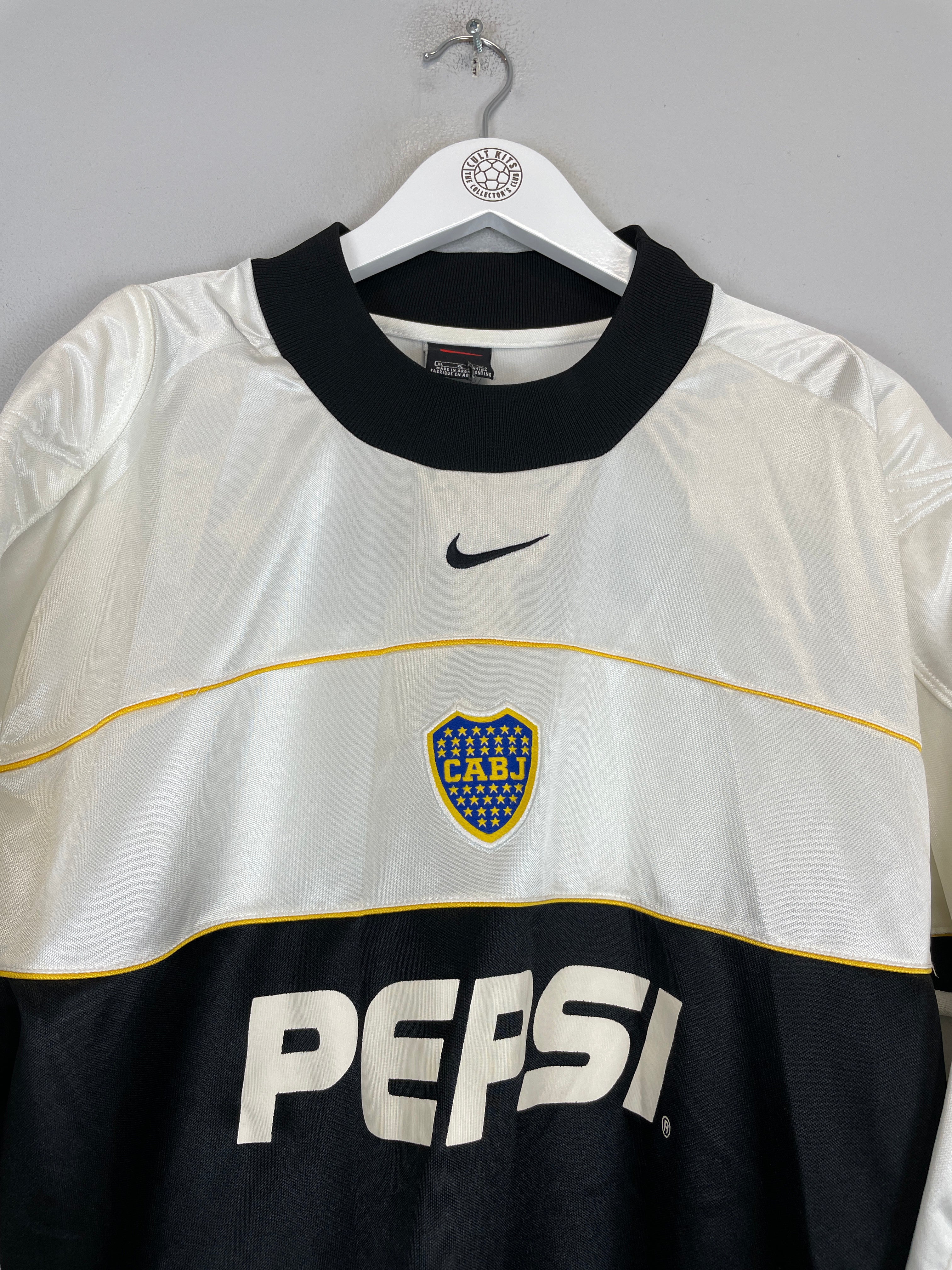 Shop 2003/04 BOCA JUNIORS GK SHIRT (XL) NIKE, classic football shirts, vintage football shirts & retro soccer jerseys at Cult Kits
