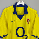 Shop 2003/04 ARSENAL HENRY #14 AWAY SHIRT (XL) NIKE, classic football shirts, vintage football shirts & retro soccer jerseys at Cult Kits
