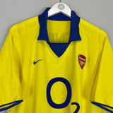 Shop 2003/04 ARSENAL HENRY #14 AWAY SHIRT (XL) NIKE, classic football shirts, vintage football shirts & retro soccer jerseys at Cult Kits