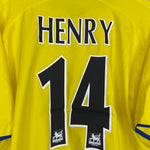 Shop 2003/04 ARSENAL HENRY #14 AWAY SHIRT (XL) NIKE, classic football shirts, vintage football shirts & retro soccer jerseys at Cult Kits