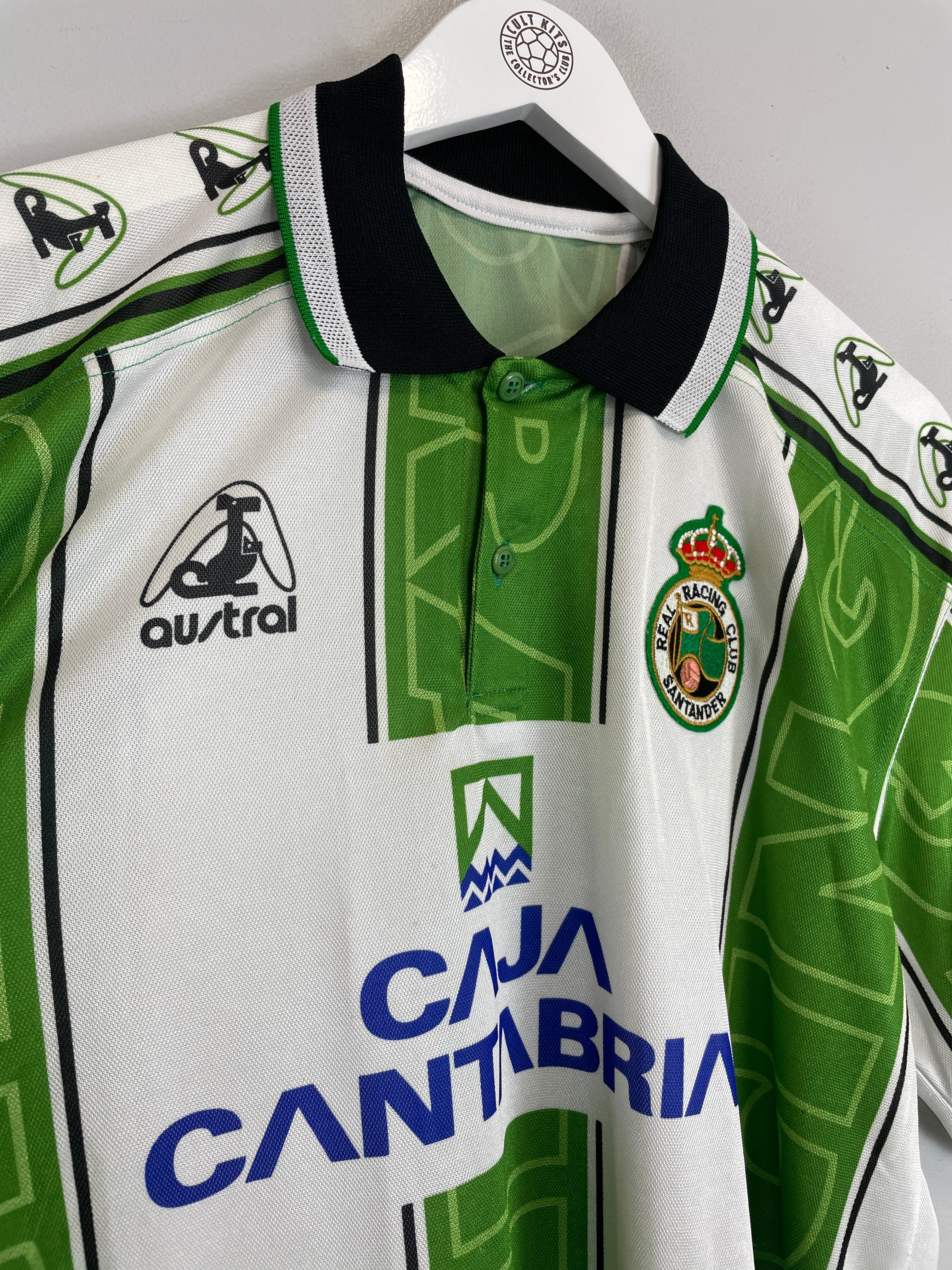 Shop 1997/98 RACING SANTANDER AWAY SHIRT (XL) AUSTRAL, classic football shirts, vintage football shirts & retro soccer jerseys at Cult Kits