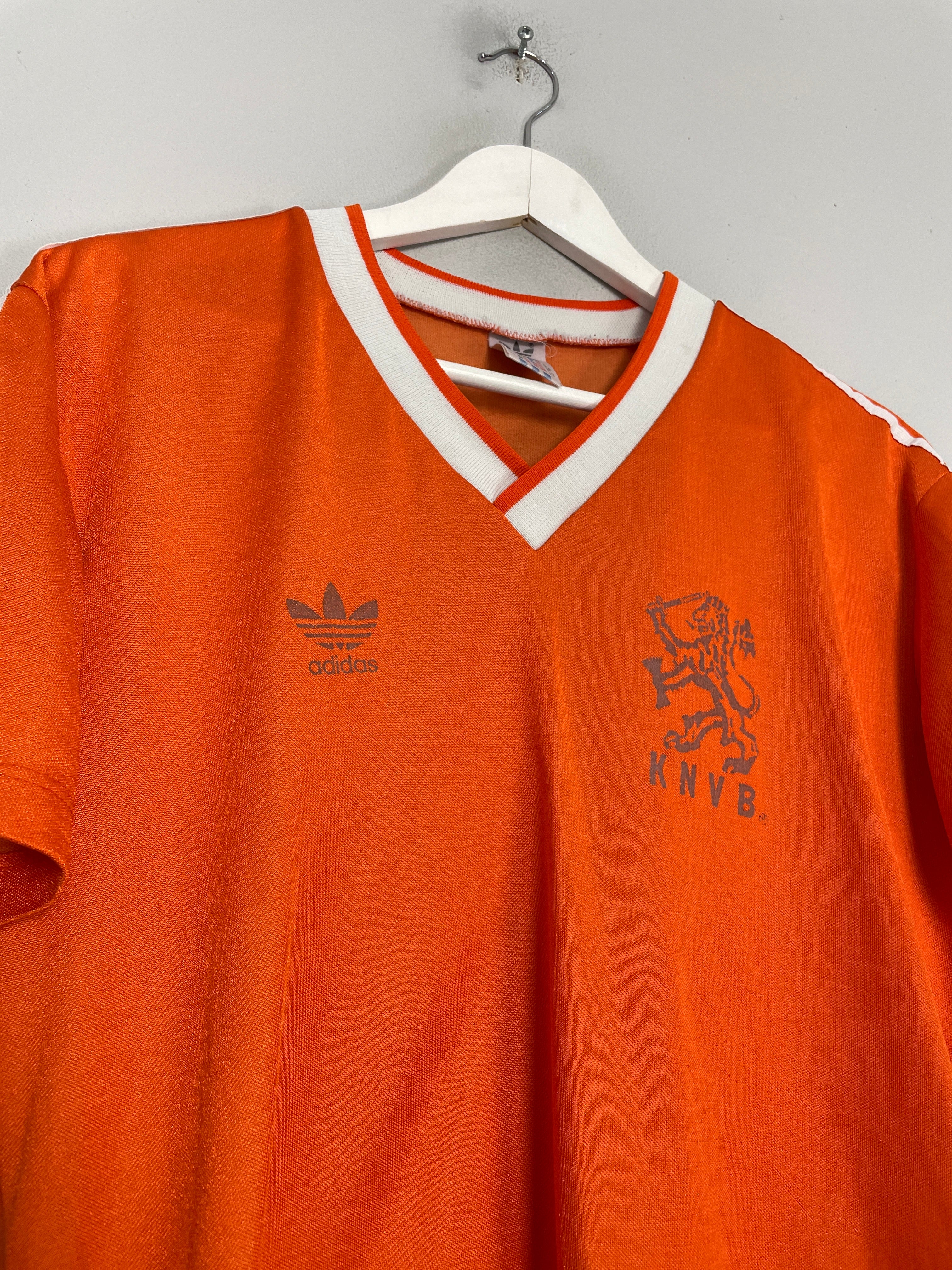 Shop 1985/88 NETHERLANDS HOME SHIRT (M) ADIDAS, classic football shirts, vintage football shirts & retro soccer jerseys at Cult Kits