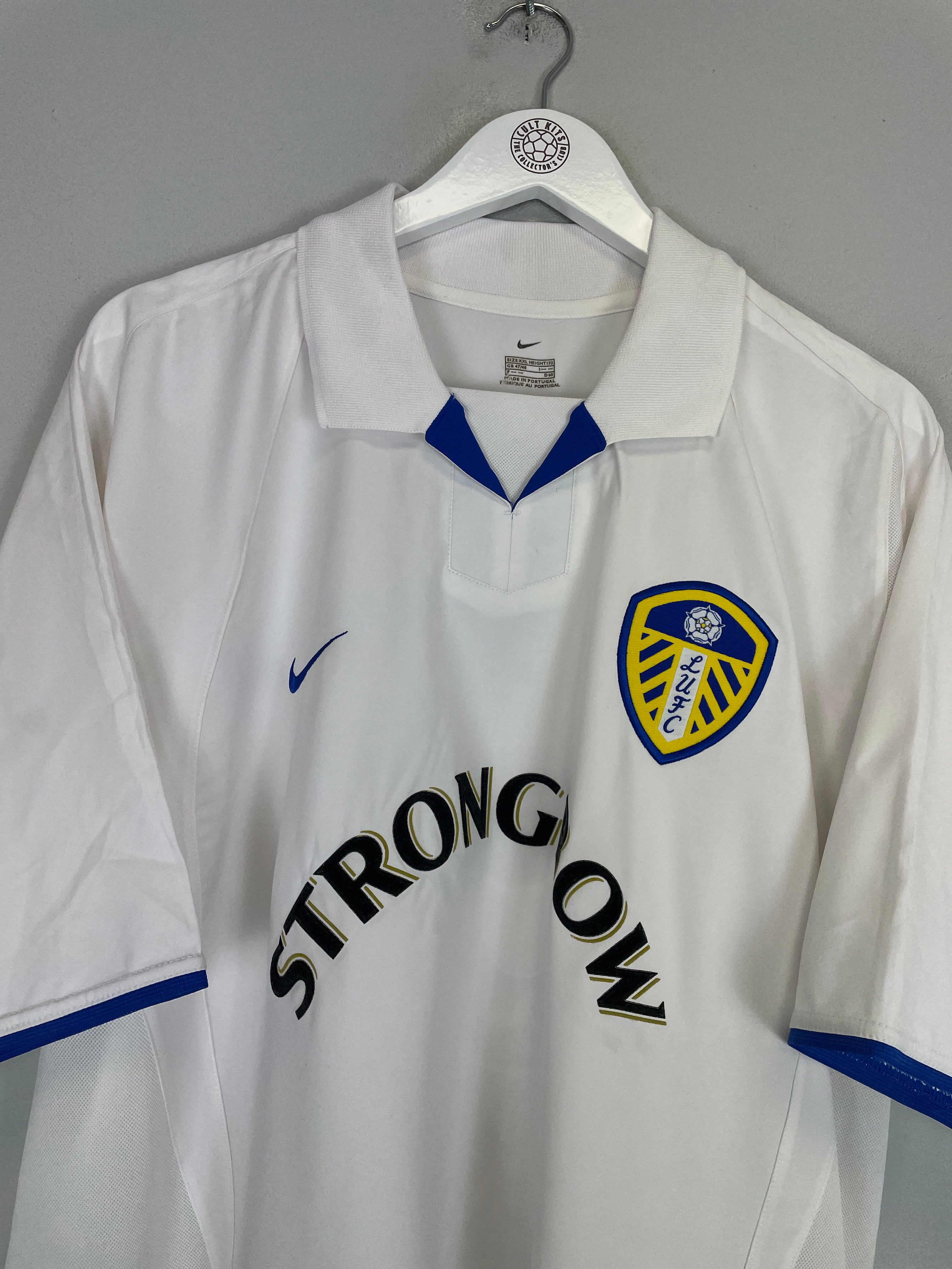 Shop 2002/03 LEEDS UNITED VIDUKA #9 HOME SHIRT (XXL) NIKE, classic football shirts, vintage football shirts & retro soccer jerseys at Cult Kits