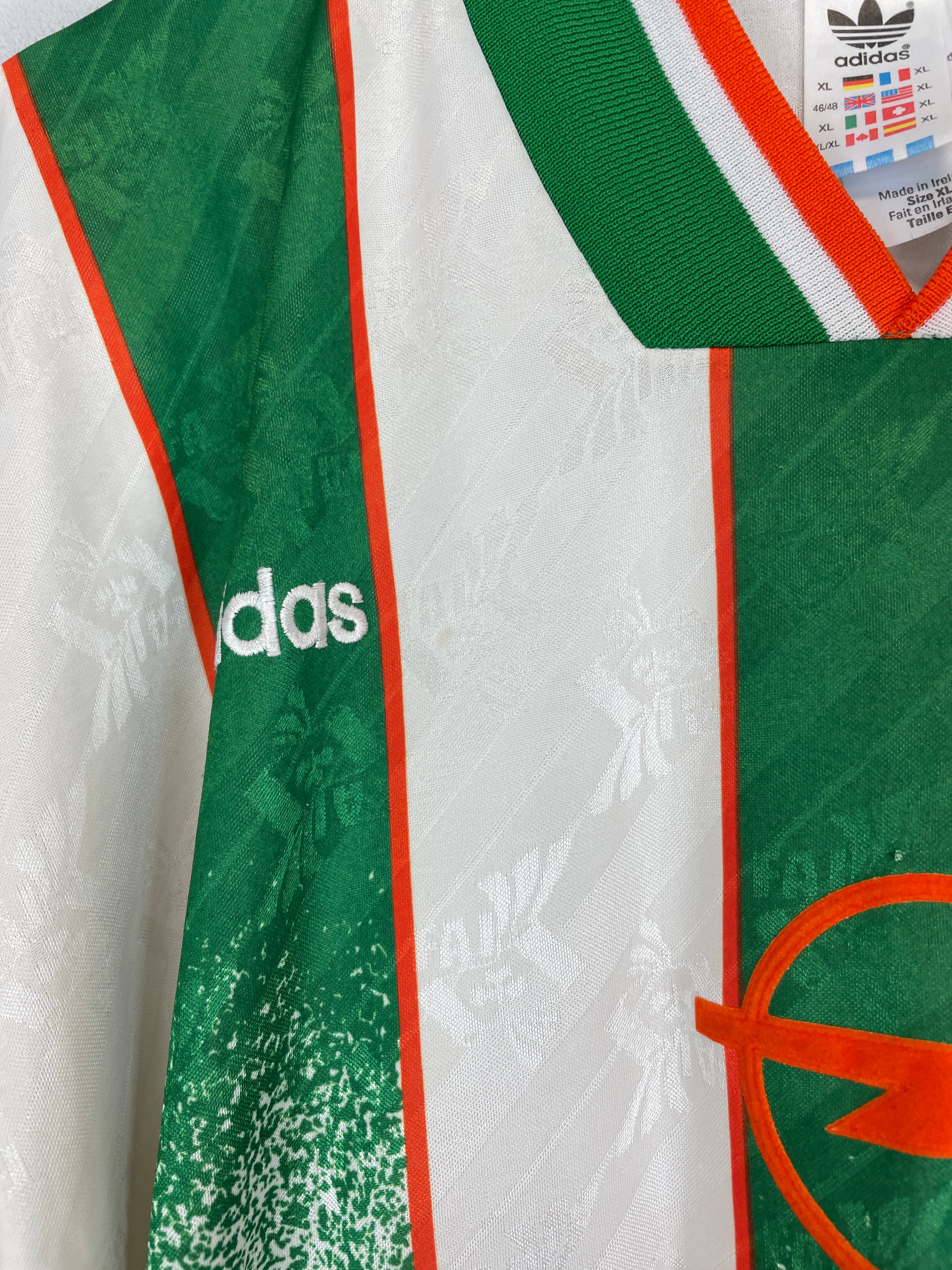 Shop 1994 IRELAND AWAY SHIRT (XL) ADIDAS, classic football shirts, vintage football shirts & retro soccer jerseys at Cult Kits