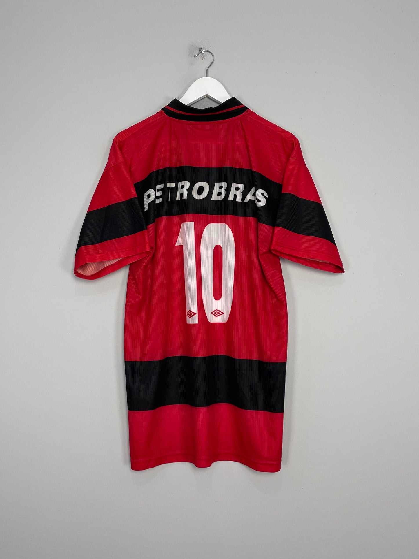 1999/00 FLAMENGO #10 HOME SHIRT (L) UMBRO