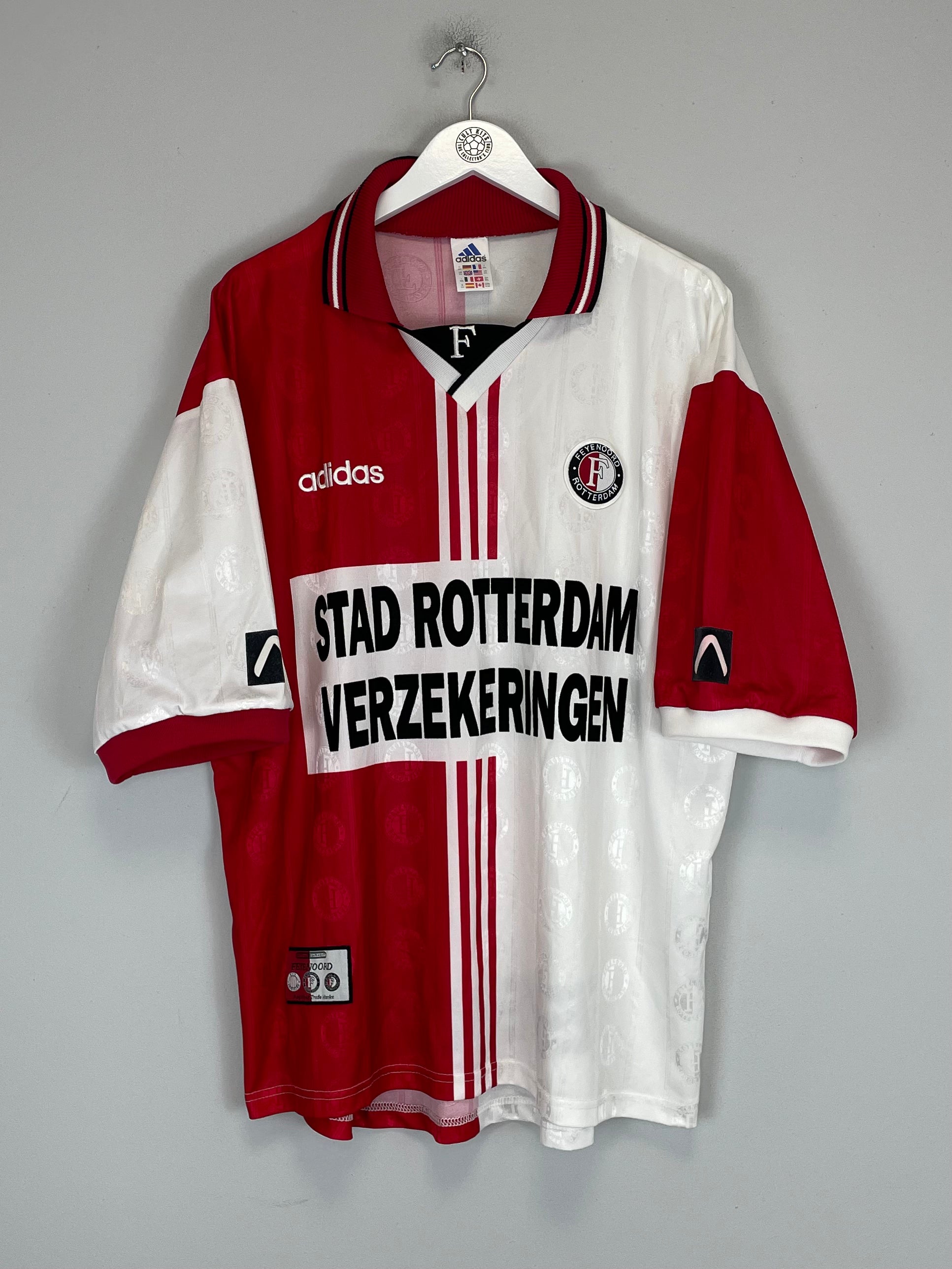 Shop 1997/98 FEYENOORD HOME SHIRT (XXL) ADIDAS, classic football shirts, vintage football shirts & retro soccer jerseys at Cult Kits