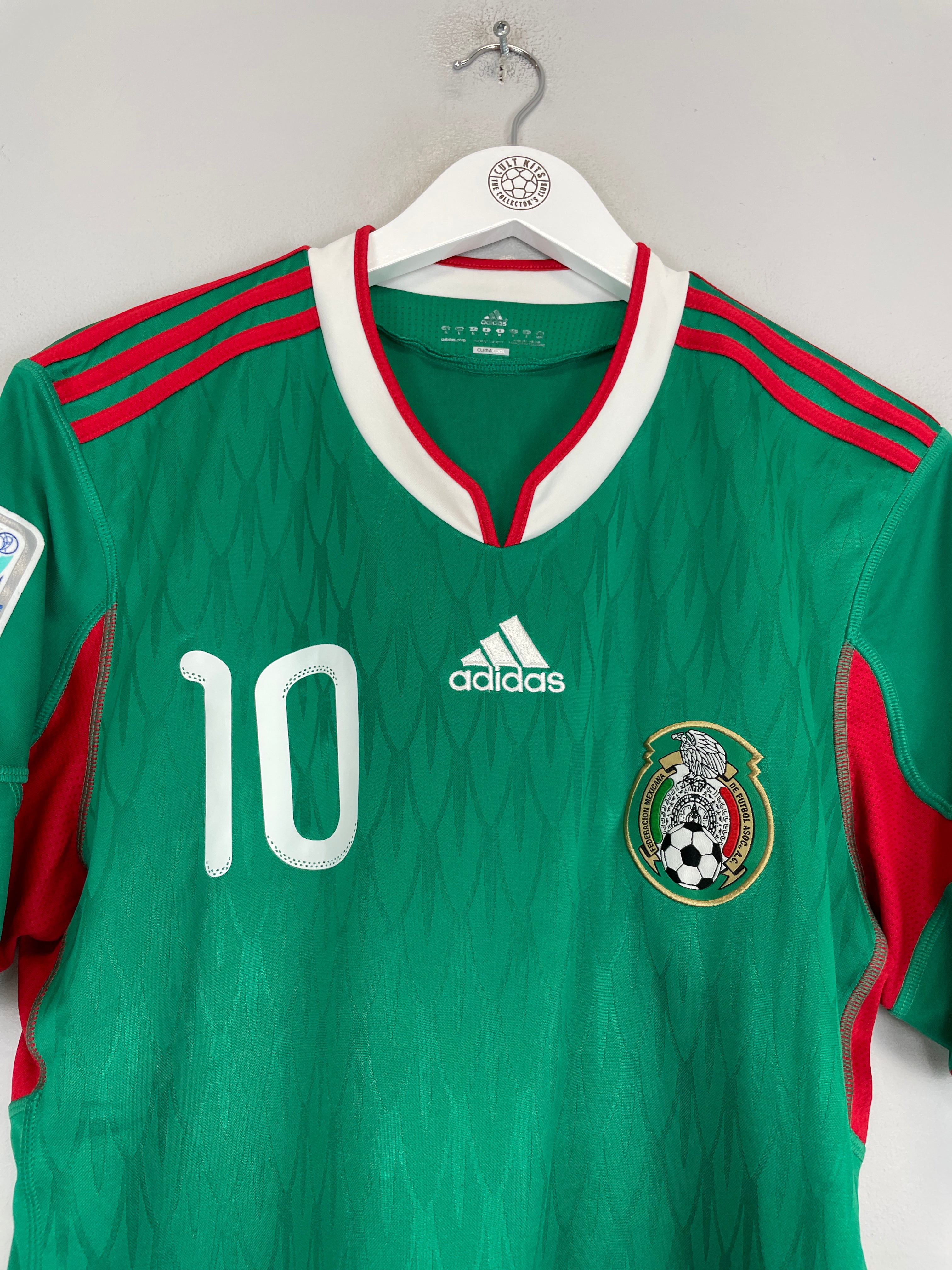 Shop 2010/11 MEXICO C.BLANCO #10 HOME SHIRT (M) ADIDAS, classic football shirts, vintage football shirts & retro soccer jerseys at Cult Kits