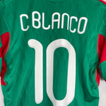 Shop 2010/11 MEXICO C.BLANCO #10 HOME SHIRT (M) ADIDAS, classic football shirts, vintage football shirts & retro soccer jerseys at Cult Kits