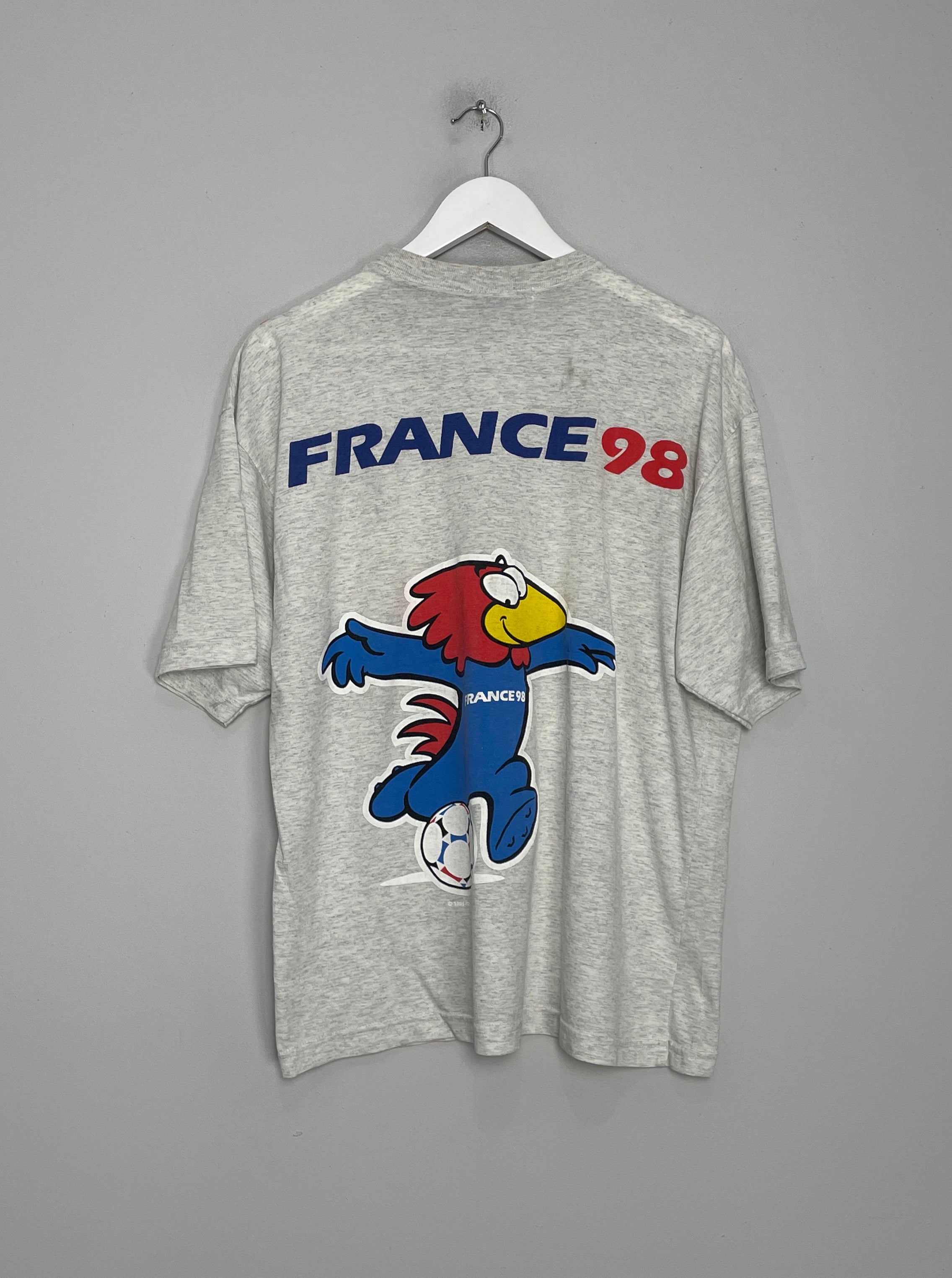 Shop 1998 FRANCE T-SHIRT (M) OM, classic football shirts, vintage football shirts & retro soccer jerseys at Cult Kits