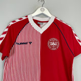 Shop 2023 DENMARK 86' HOME SHIRT T-SHIRT (S) HUMMEL, classic football shirts, vintage football shirts & retro soccer jerseys at Cult Kits