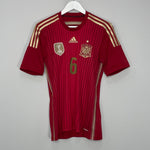 Shop 2013/15 SPAIN A.INIESTA #6 HOME SHIRT (S) ADIDAS, classic football shirts, vintage football shirts & retro soccer jerseys at Cult Kits