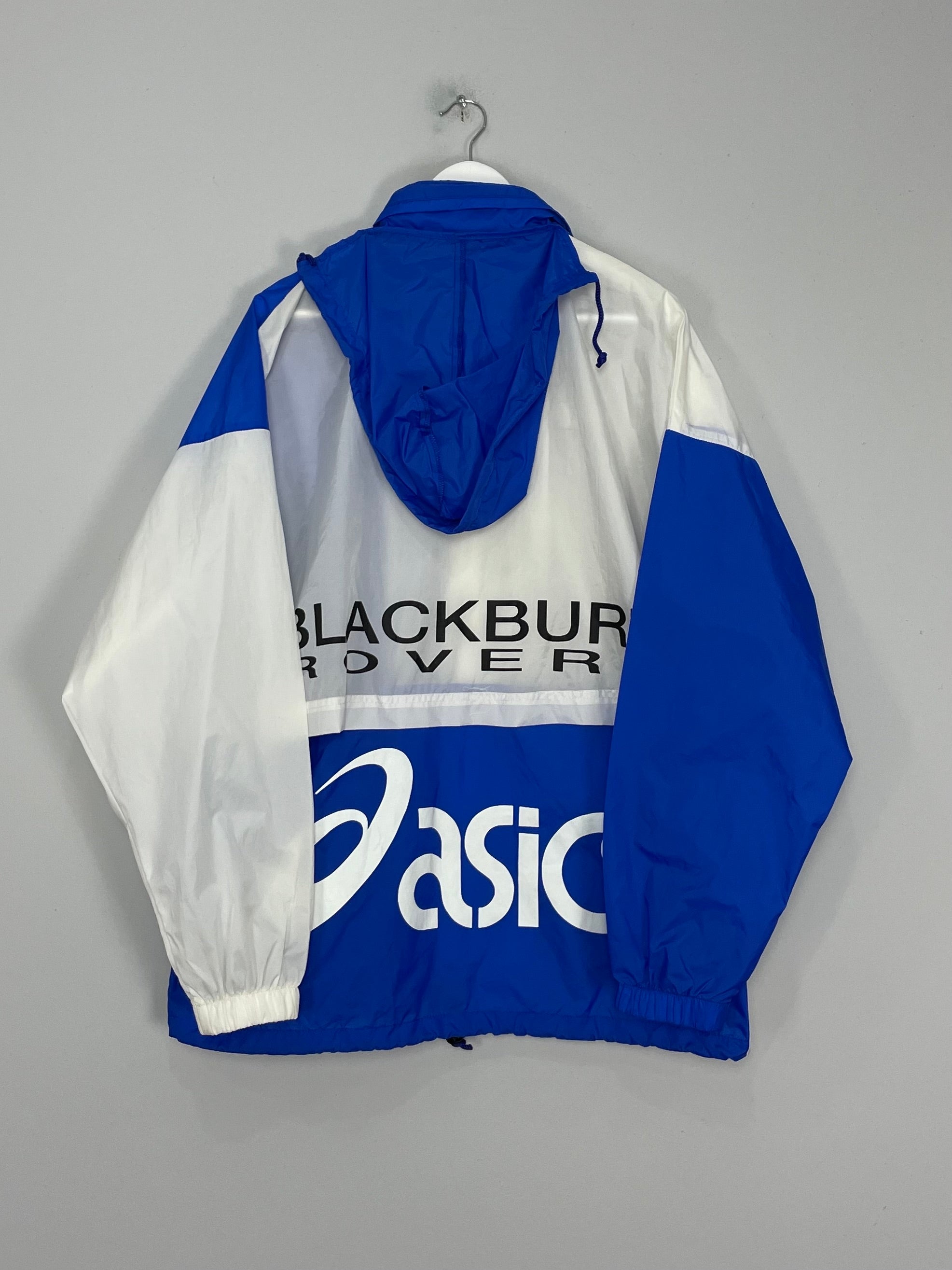 Shop 1992/94 BLACKBURN ROVERS WINDBREAKER (M) ASICS, classic football shirts, vintage football shirts & retro soccer jerseys at Cult Kits