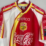 Shop 1998/99 MONARCAS MORELIA AWAY SHIRT (XL) ATLETICA, classic football shirts, vintage football shirts & retro soccer jerseys at Cult Kits