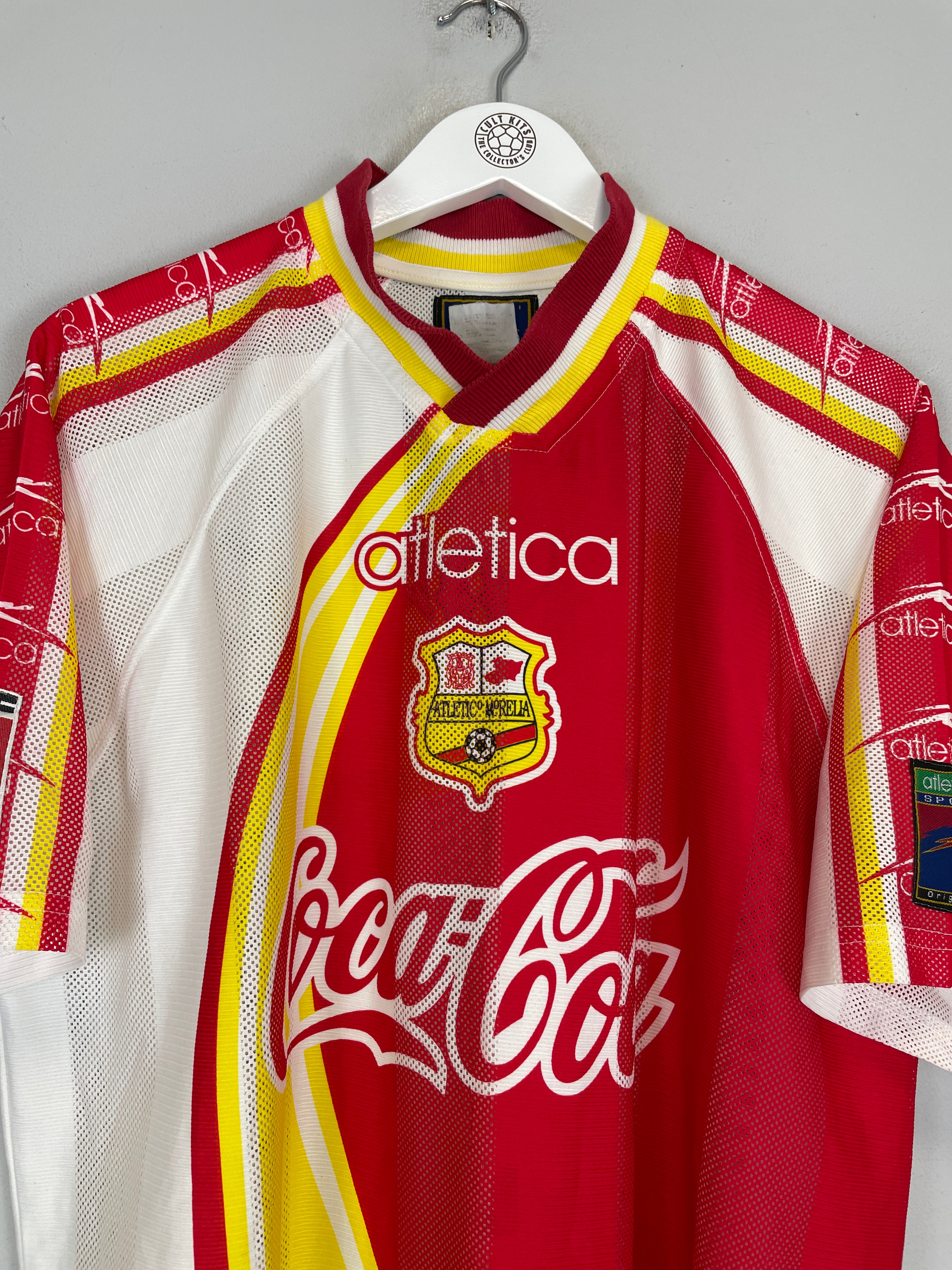 Shop 1998/99 MONARCAS MORELIA AWAY SHIRT (XL) ATLETICA, classic football shirts, vintage football shirts & retro soccer jerseys at Cult Kits