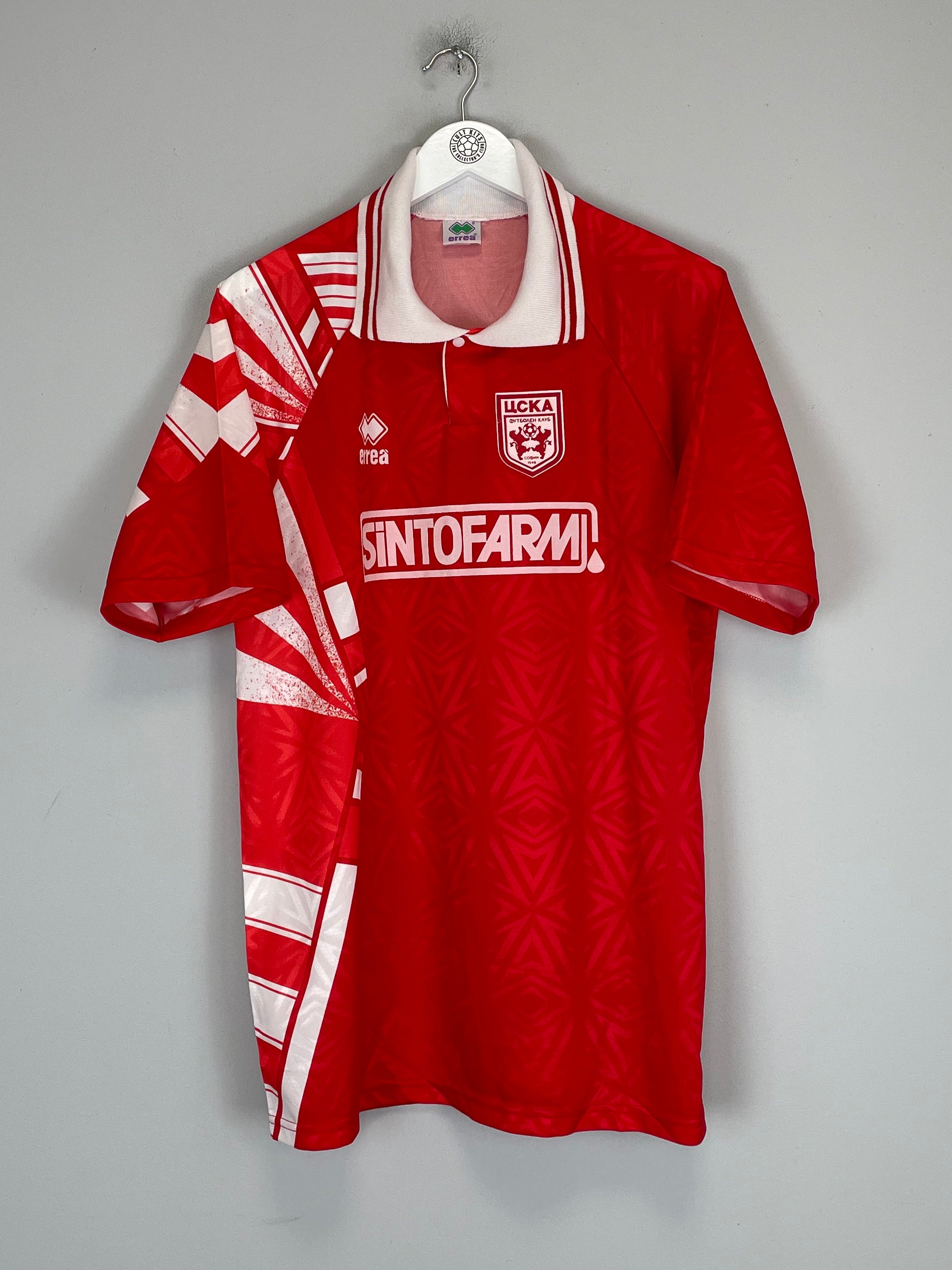 Shop 1993/94 CSKA SOFIA HOME SHIRT (XL) ERREA, classic football shirts, vintage football shirts & retro soccer jerseys at Cult Kits