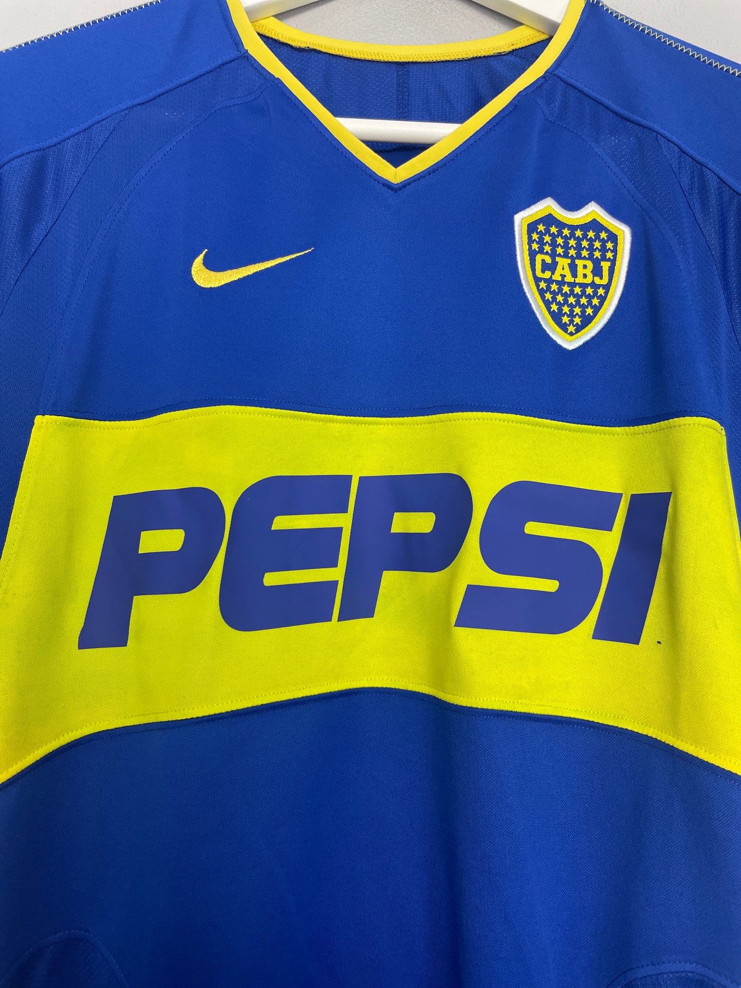 2002/04 BOCA JUNIORS HOME SHIRT (S) NIKE