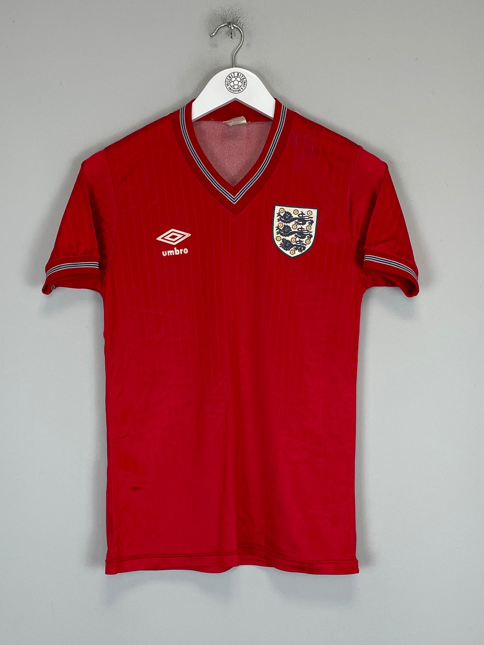 Shop 1984/87 ENGLAND AWAY SHIRT (S) UMBRO, classic football shirts, vintage football shirts & retro soccer jerseys at Cult Kits