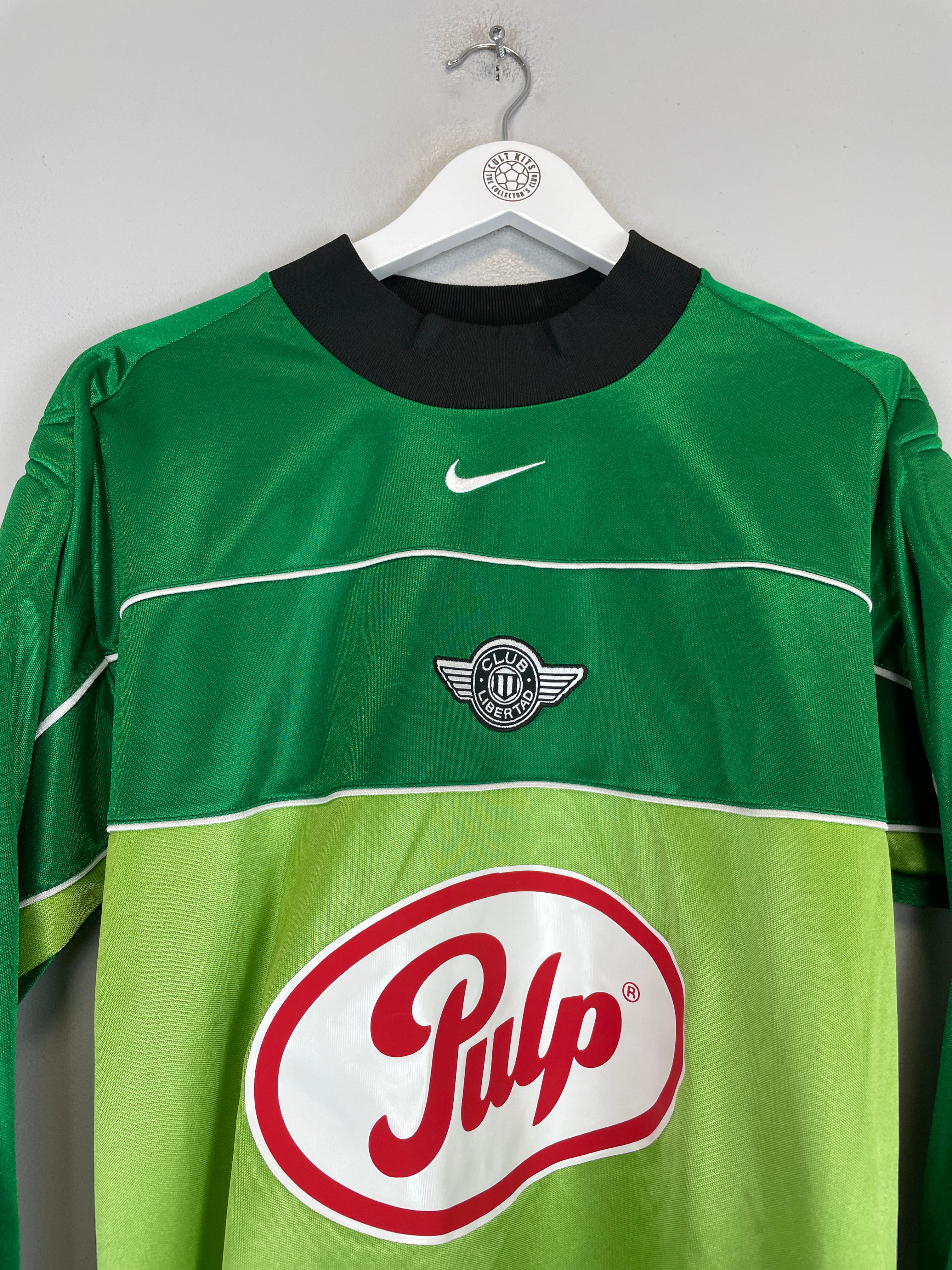 Shop 2001/02 CLUB LIBERTAD #1 GK SHIRT (L) NIKE, classic football shirts, vintage football shirts & retro soccer jerseys at Cult Kits