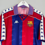 Shop 1992/95 BARCELONA HOME SHIRT (L) KAPPA, classic football shirts, vintage football shirts & retro soccer jerseys at Cult Kits