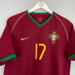 Shop 2006/08 PORTUGAL RONALDO #17 HOME SHIRT (M) NIKE, classic football shirts, vintage football shirts & retro soccer jerseys at Cult Kits