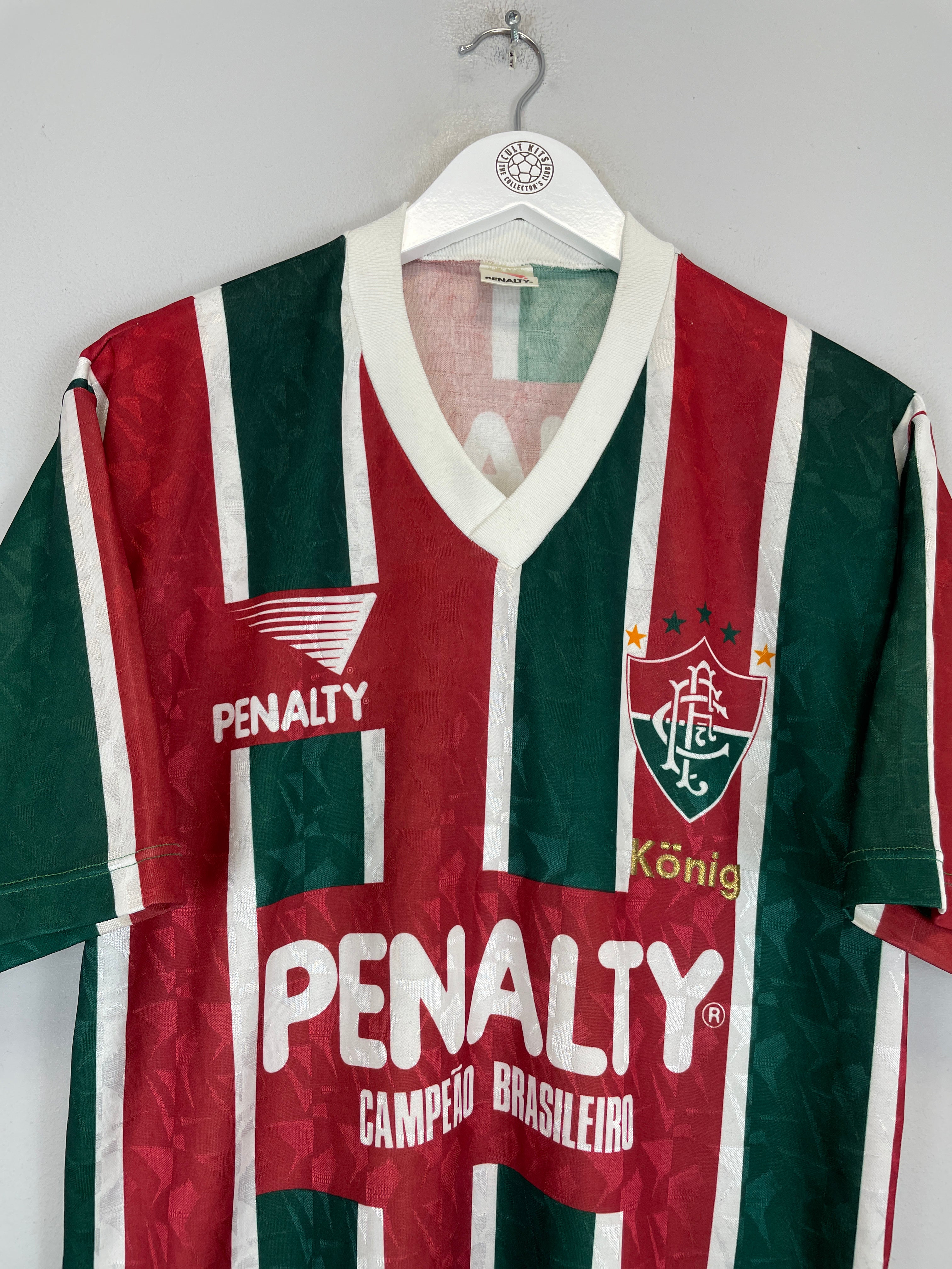 Shop 1992/93 FLUMINENSE #3 HOME SHIRT (L) PENALTY, classic football shirts, vintage football shirts & retro soccer jerseys at Cult Kits