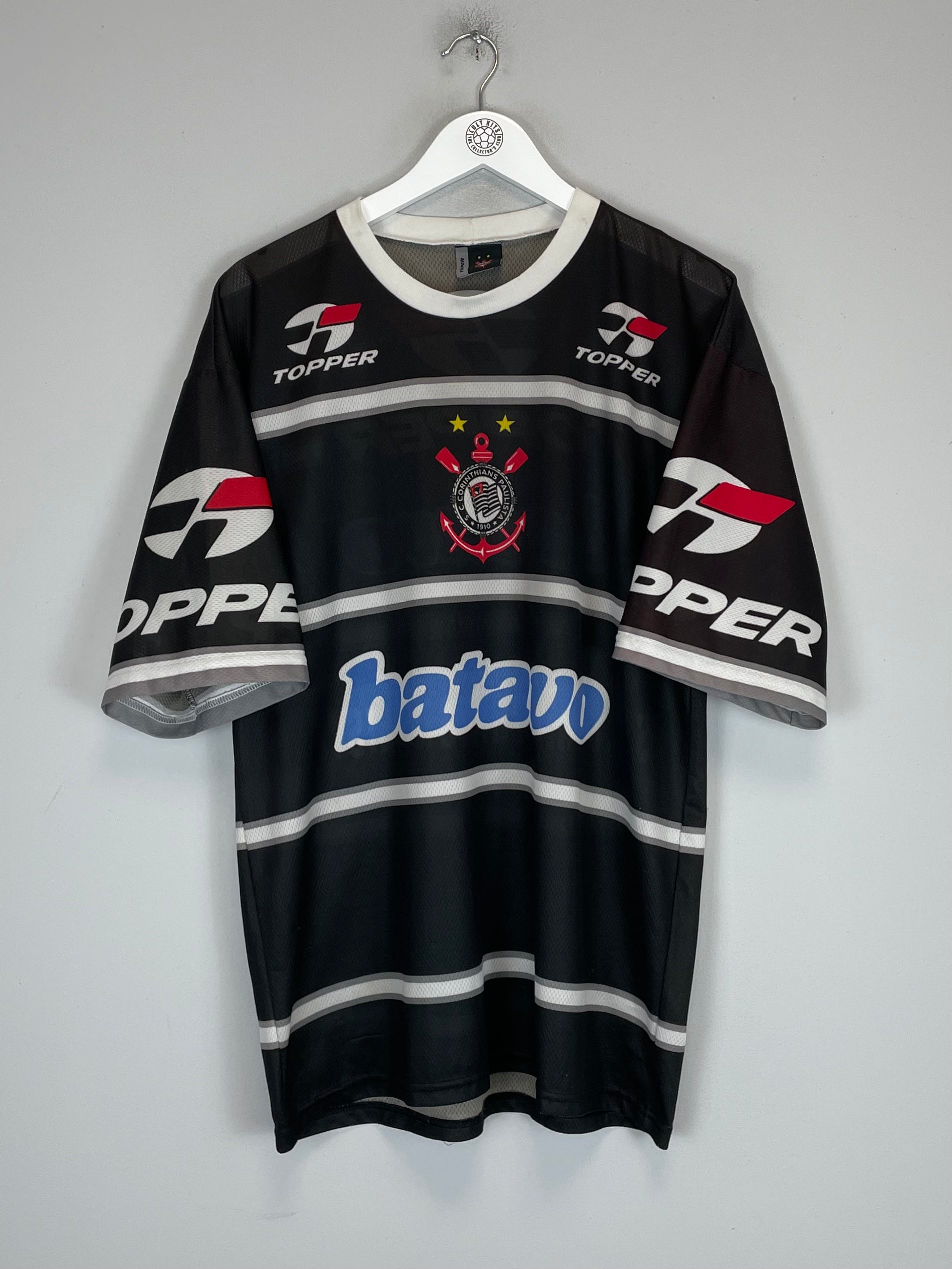 Shop 1999 CORINTHIANS TRAINING SHIRT (L) TOPPER, classic football shirts, vintage football shirts & retro soccer jerseys at Cult Kits