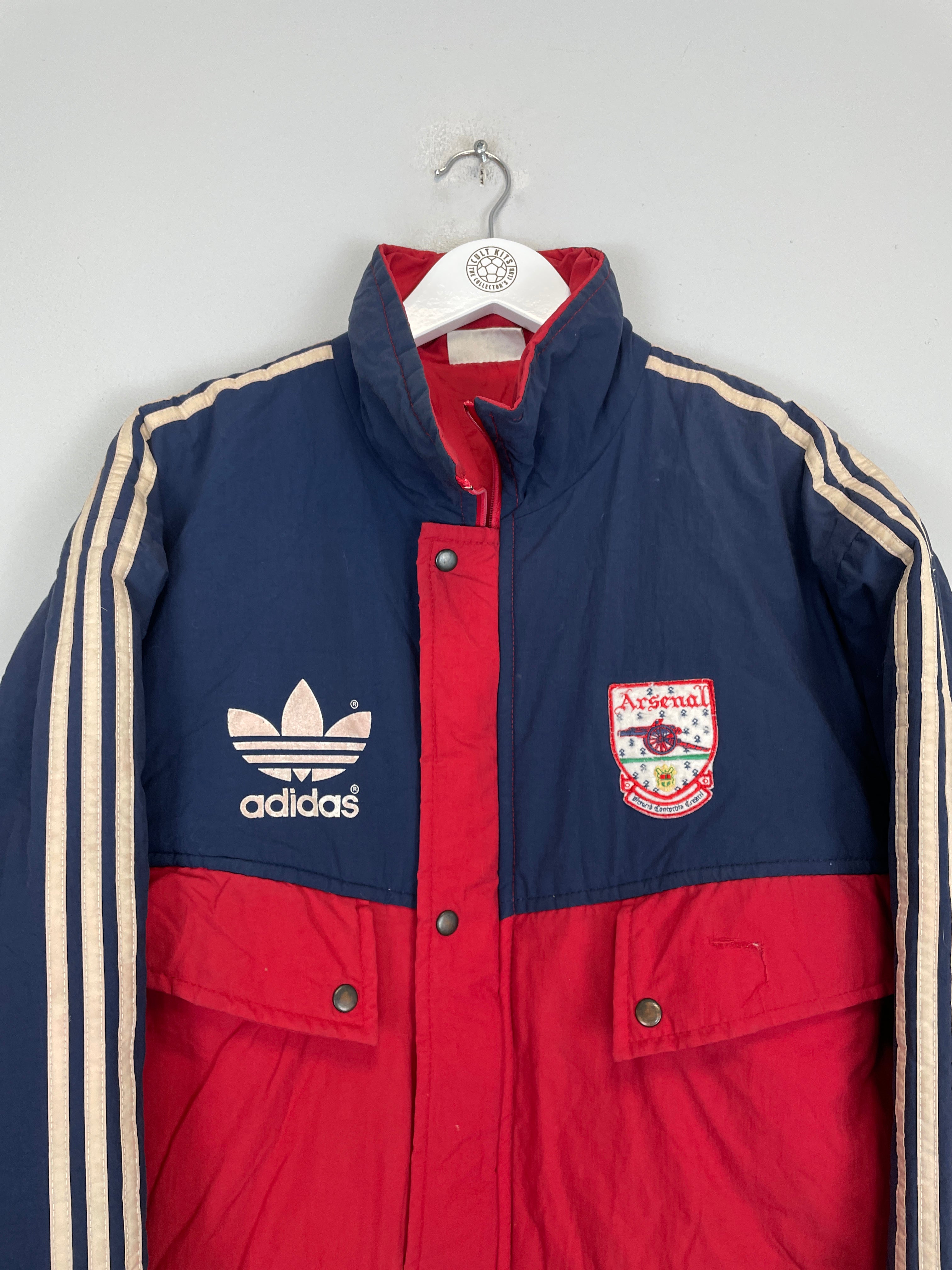 Shop 1990/91 ARSENAL BENCH COAT (L) ADIDAS, classic football shirts, vintage football shirts & retro soccer jerseys at Cult Kits