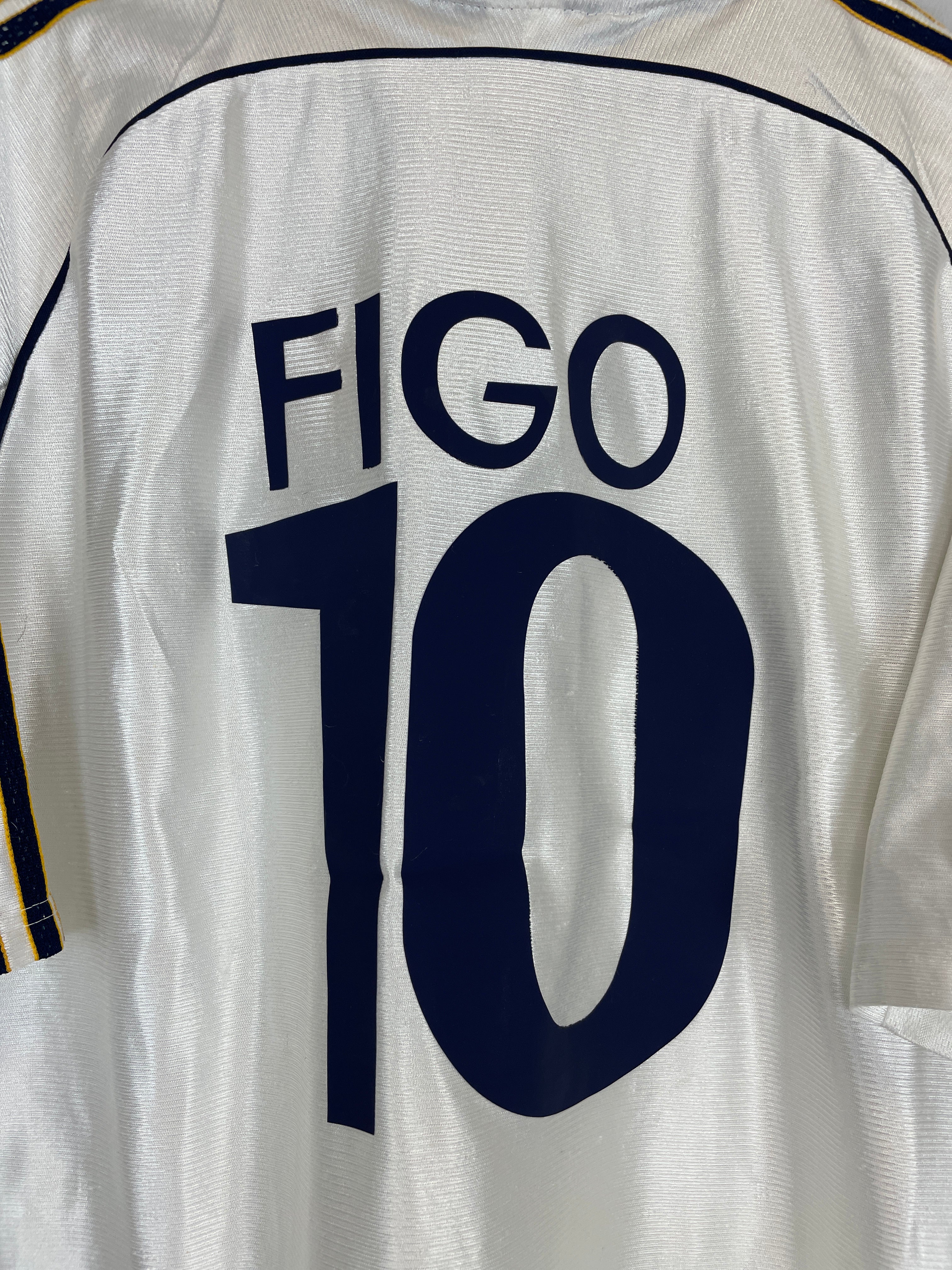 Shop 1998/00 REAL MADRID FIGO #10 HOME SHIRT (XL) ADIDAS, classic football shirts, vintage football shirts & retro soccer jerseys at Cult Kits