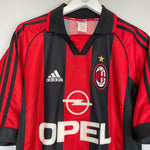 Shop 1998/99 AC MILAN SHEVCHENKO #7 HOME SHIRT (M) ADIDAS, classic football shirts, vintage football shirts & retro soccer jerseys at Cult Kits