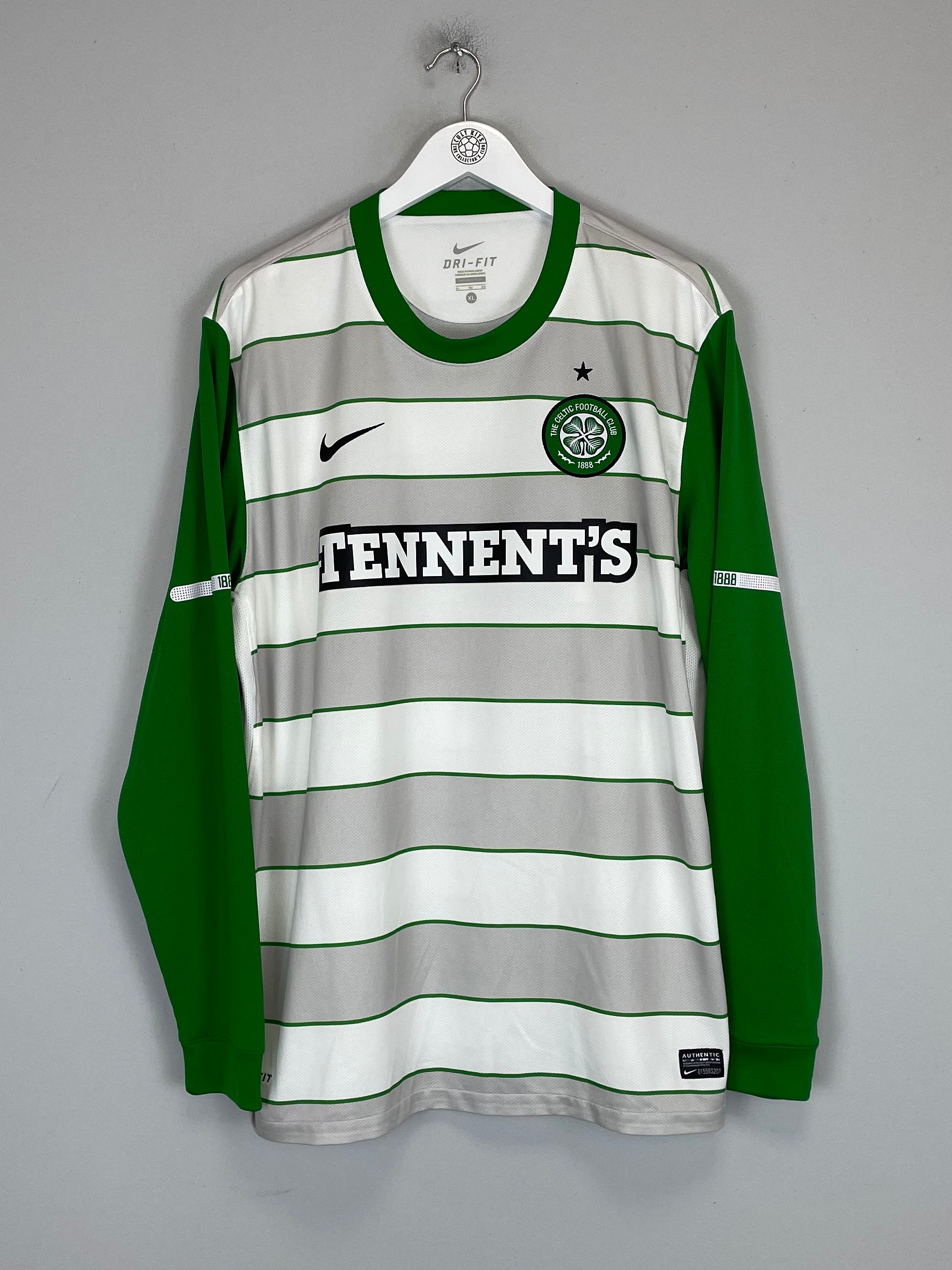 Shop 2011/12 CELTIC #9 L/S AWAY SHIRT (XL) NIKE, classic football shirts, vintage football shirts & retro soccer jerseys at Cult Kits