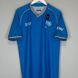Shop 2022/23 Napoli *BNWT* Sponsorless Home Shirt (Multiple Sizes) EA7, classic football shirts, vintage football shirts & retro soccer jerseys at Cult Kits