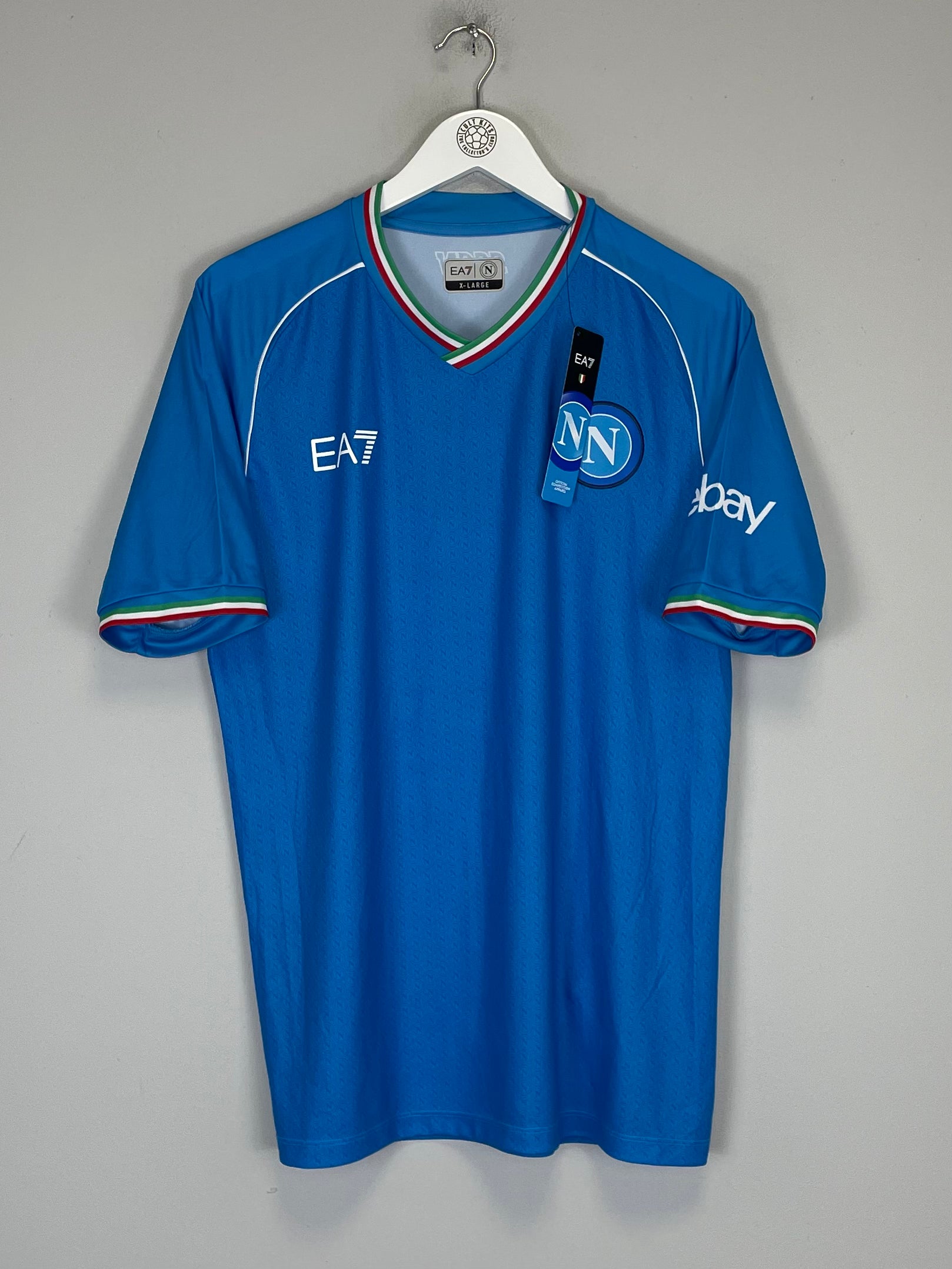 Shop 2022/23 Napoli *BNWT* Sponsorless Home Shirt (Multiple Sizes) EA7, classic football shirts, vintage football shirts & retro soccer jerseys at Cult Kits