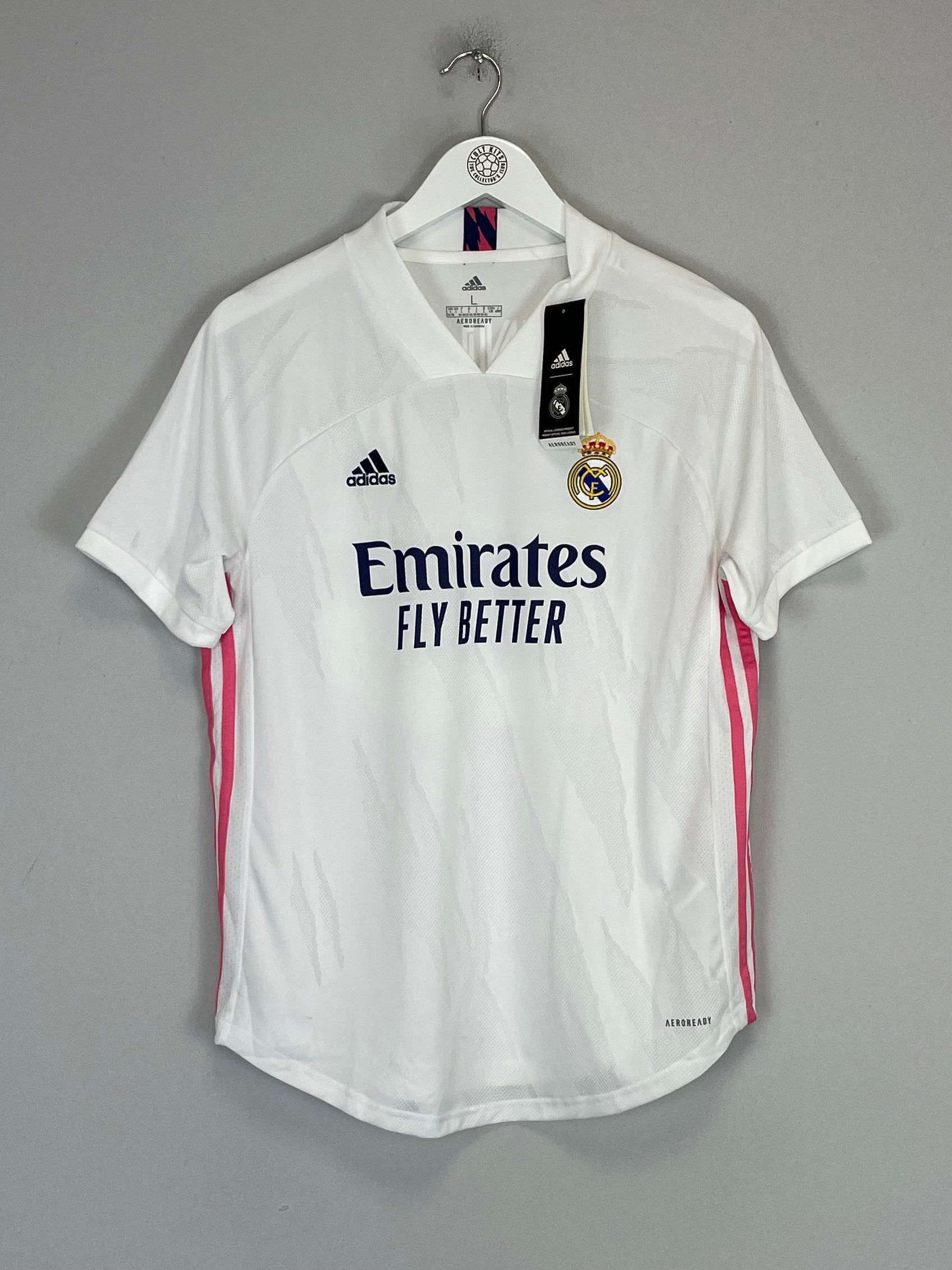 Shop 2020/21 REAL MADRID VINI JR #20 *BNWT* HOME SHIRT (WOMENS L) ADIDAS, classic football shirts, vintage football shirts & retro soccer jerseys at Cult Kits