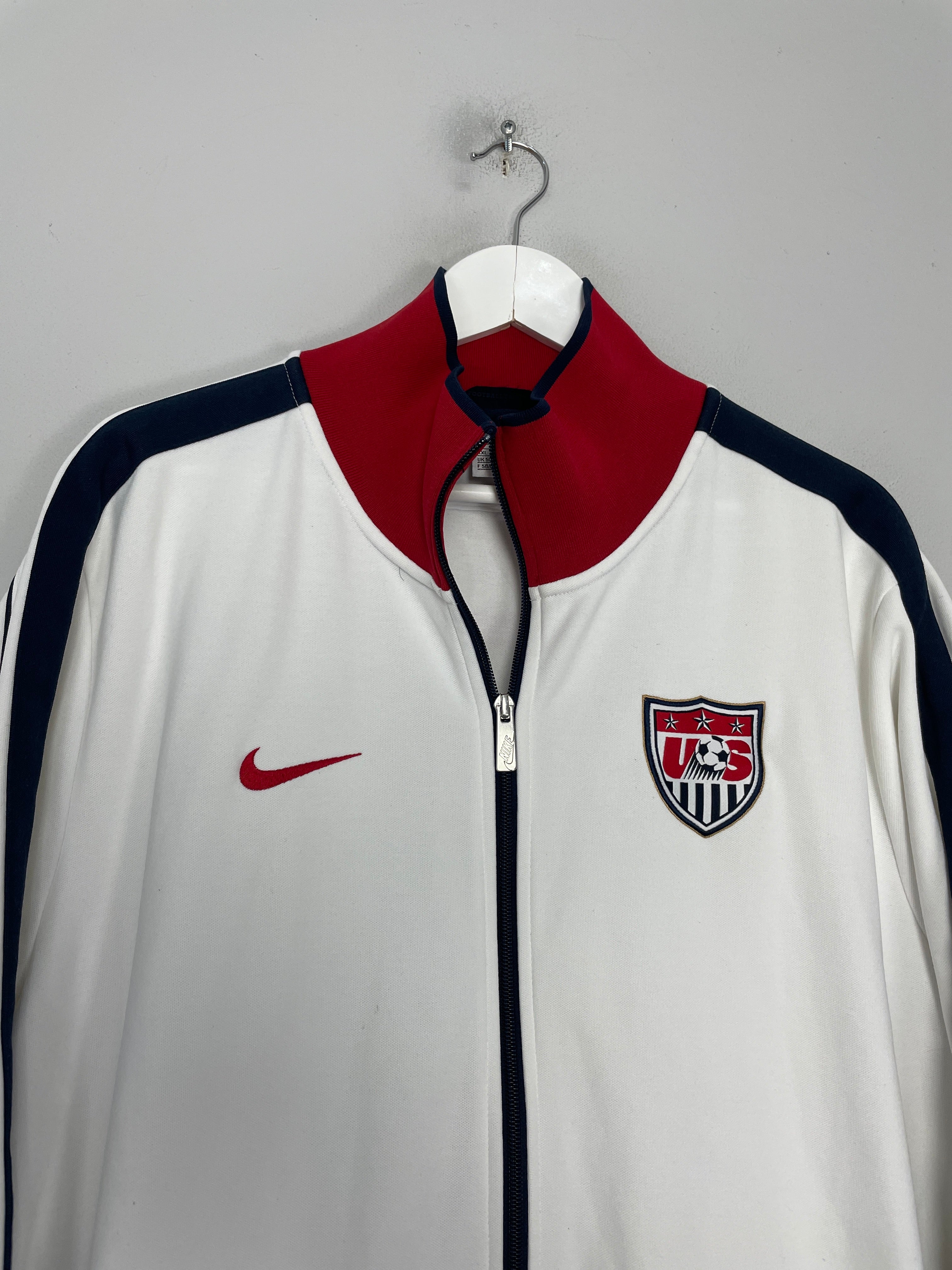Shop 2010 USA TRACKSUIT TOP (XXL) NIKE, classic football shirts, vintage football shirts & retro soccer jerseys at Cult Kits