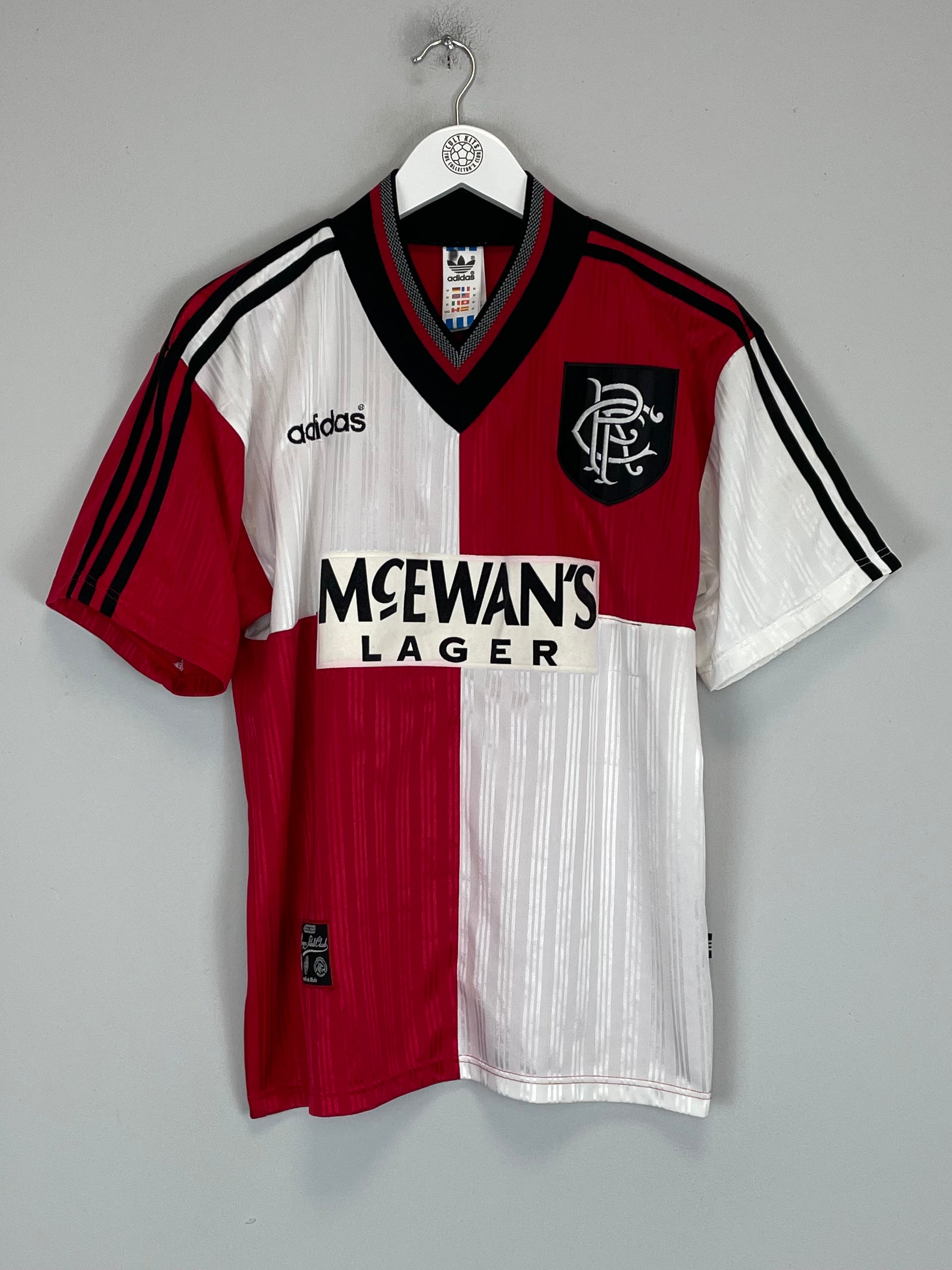 Shop 1995/96 RANGERS AWAY SHIRT (M) ADIDAS, classic football shirts, vintage football shirts & retro soccer jerseys at Cult Kits