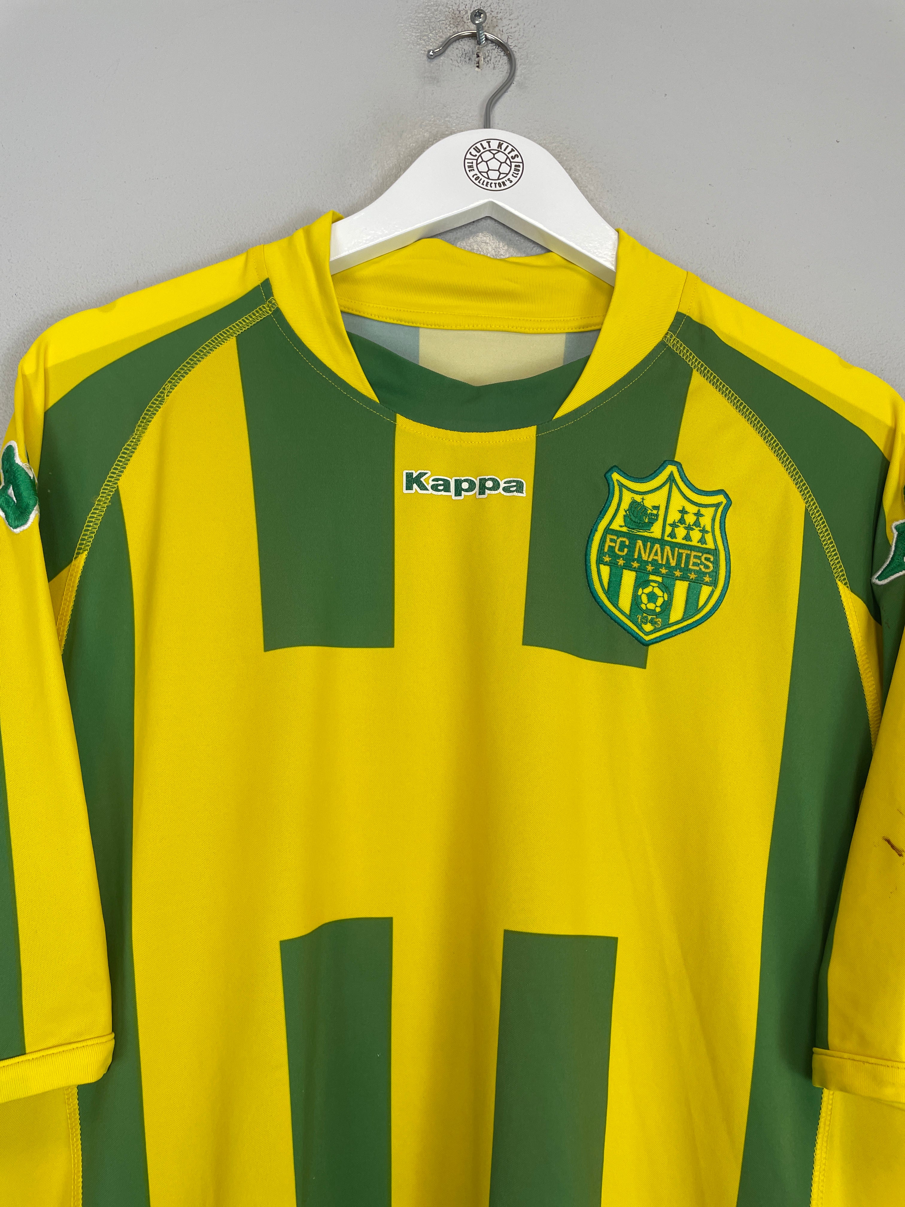 Shop 2009/10 NANTES HOME SHIRT (XL) KAPPA, classic football shirts, vintage football shirts & retro soccer jerseys at Cult Kits