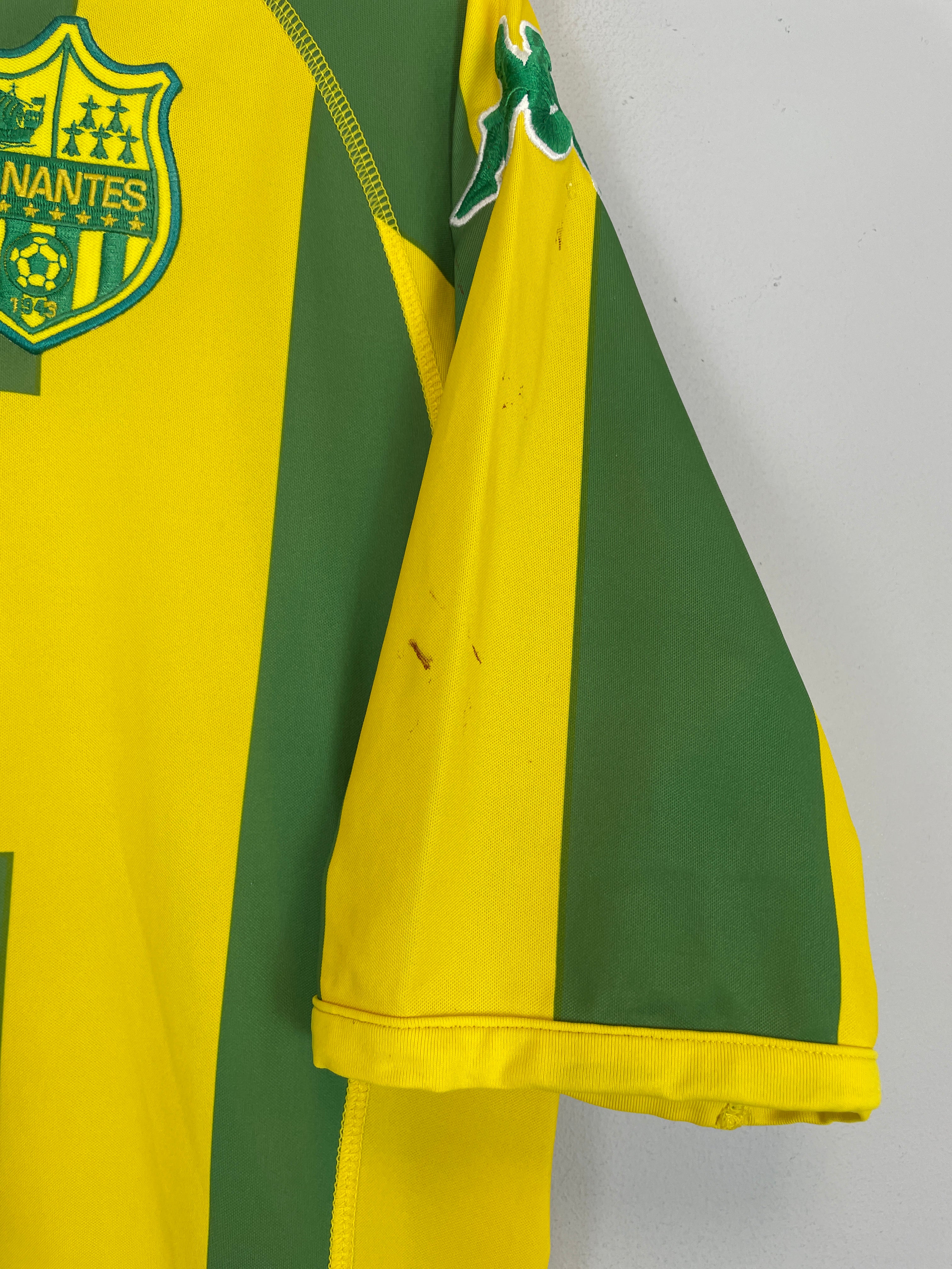 Shop 2009/10 NANTES HOME SHIRT (XL) KAPPA, classic football shirts, vintage football shirts & retro soccer jerseys at Cult Kits