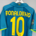 Shop 2007/08 BARCELONA RONALDINHO #10 AWAY SHIRT (L) NIKE, classic football shirts, vintage football shirts & retro soccer jerseys at Cult Kits