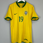 Shop 2006/07 BRAZIL JUNINHO #19 HOME SHIRT (L) NIKE, classic football shirts, vintage football shirts & retro soccer jerseys at Cult Kits