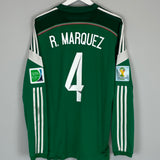 Shop 2014/15 MEXICO R.MARQUEZ #4 L/S HOME SHIRT (L) ADIDAS, classic football shirts, vintage football shirts & retro soccer jerseys at Cult Kits