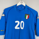 Shop 2002 ITALY TOTTI #10 HOME SHIRT (L) KAPPA, classic football shirts, vintage football shirts & retro soccer jerseys at Cult Kits